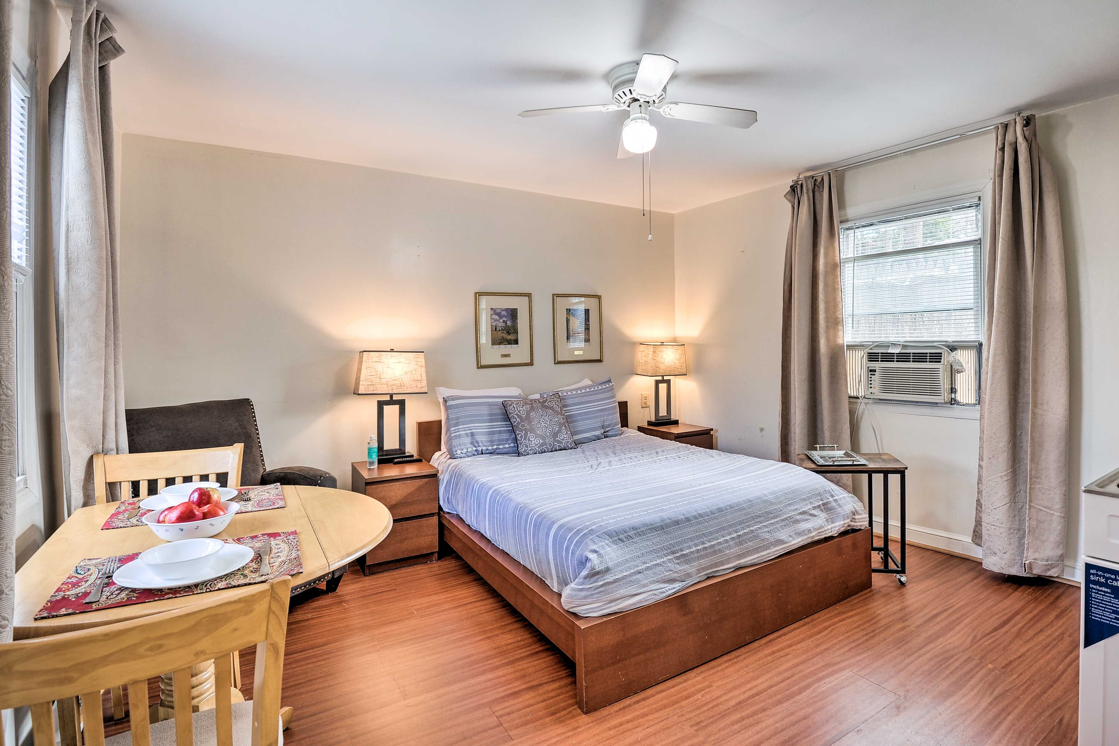 Kensington Vacation Rental | Studio | 1BA | 300 Sq Ft | Stairs to Access