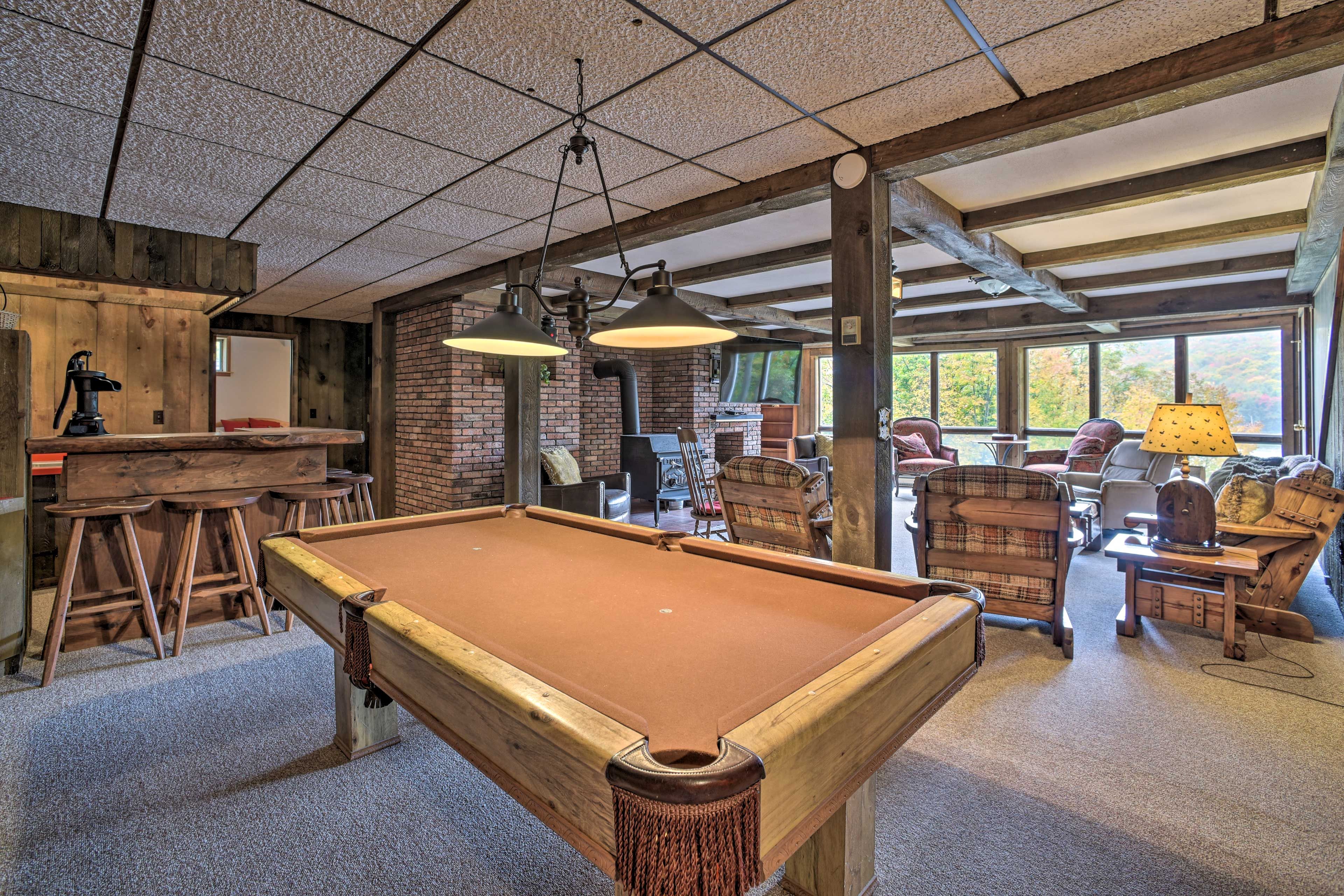 Game Room | Lower Leve | Stairs Required | Wet Bar