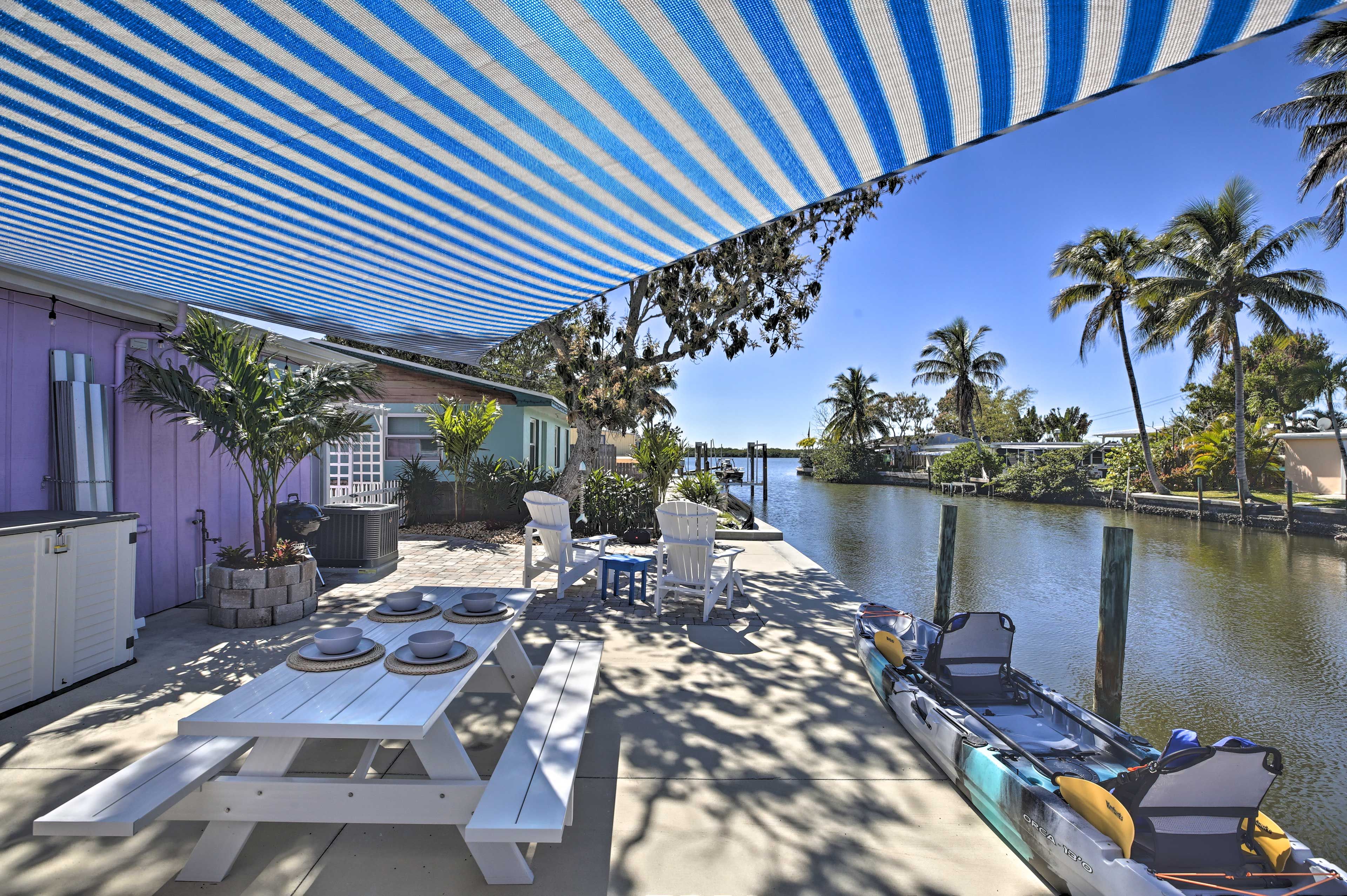 Private Outdoor Living Area | Charcoal Grill