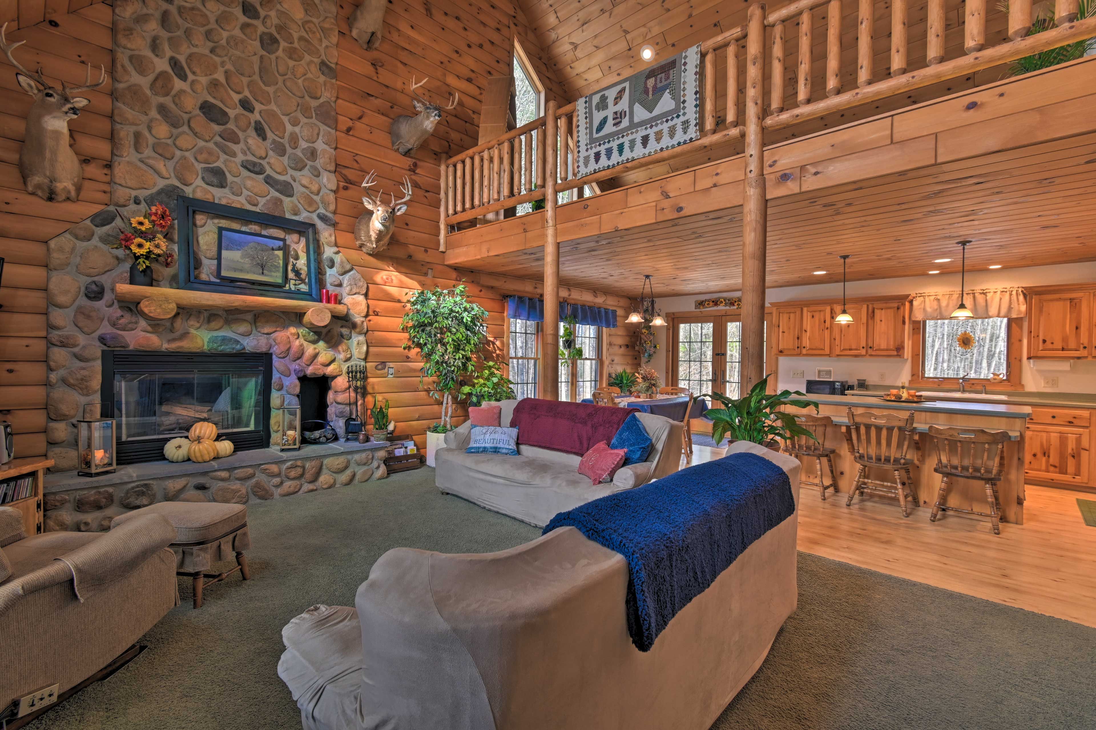 Interior | Open Floor Plan | Main Floor | Free WiFi | Fireplace
