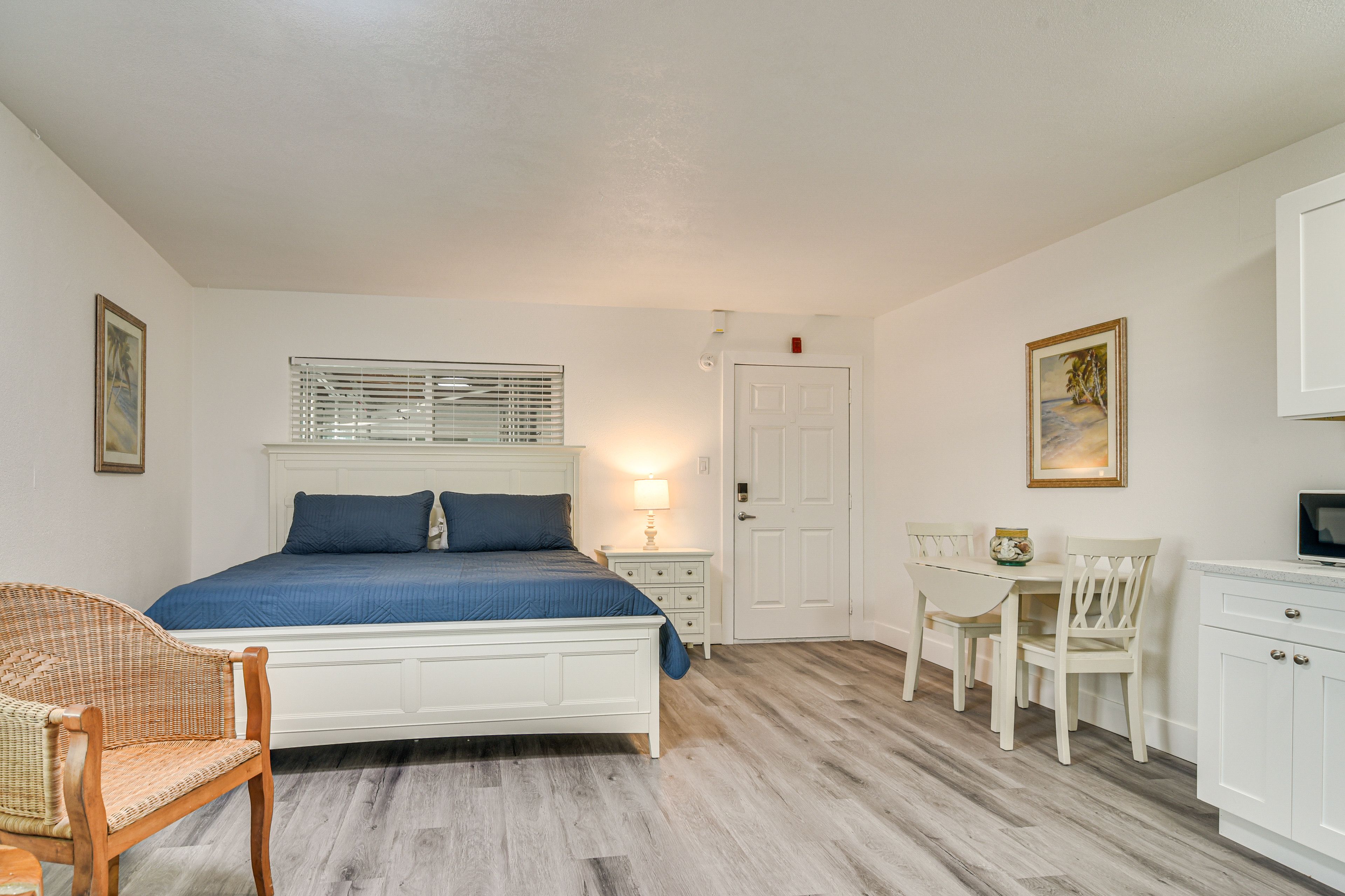 Studio | Sleeping Area | King Bed | Linens Provided