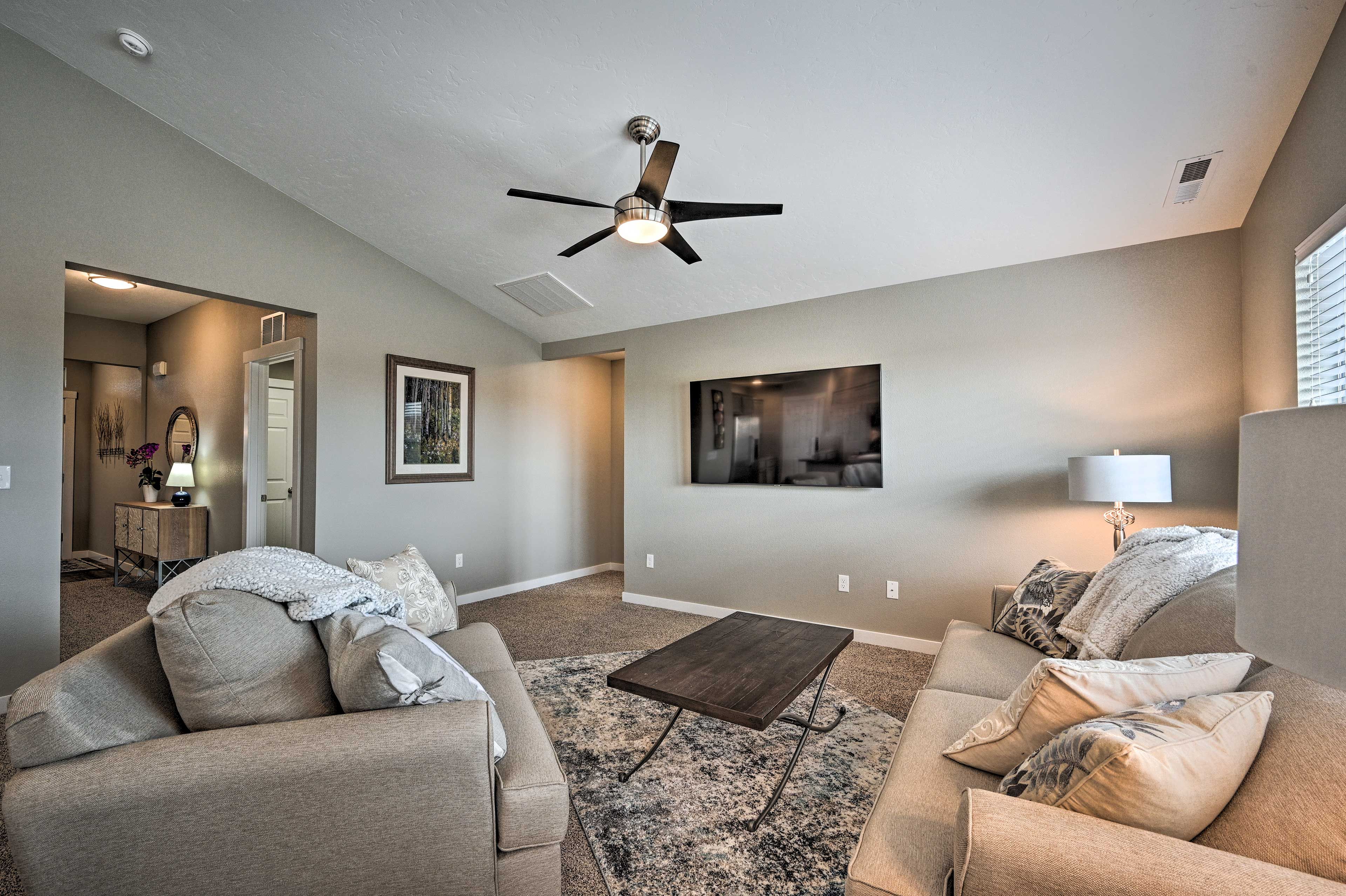 Living Room | Smart TV | Central Heat & A/C