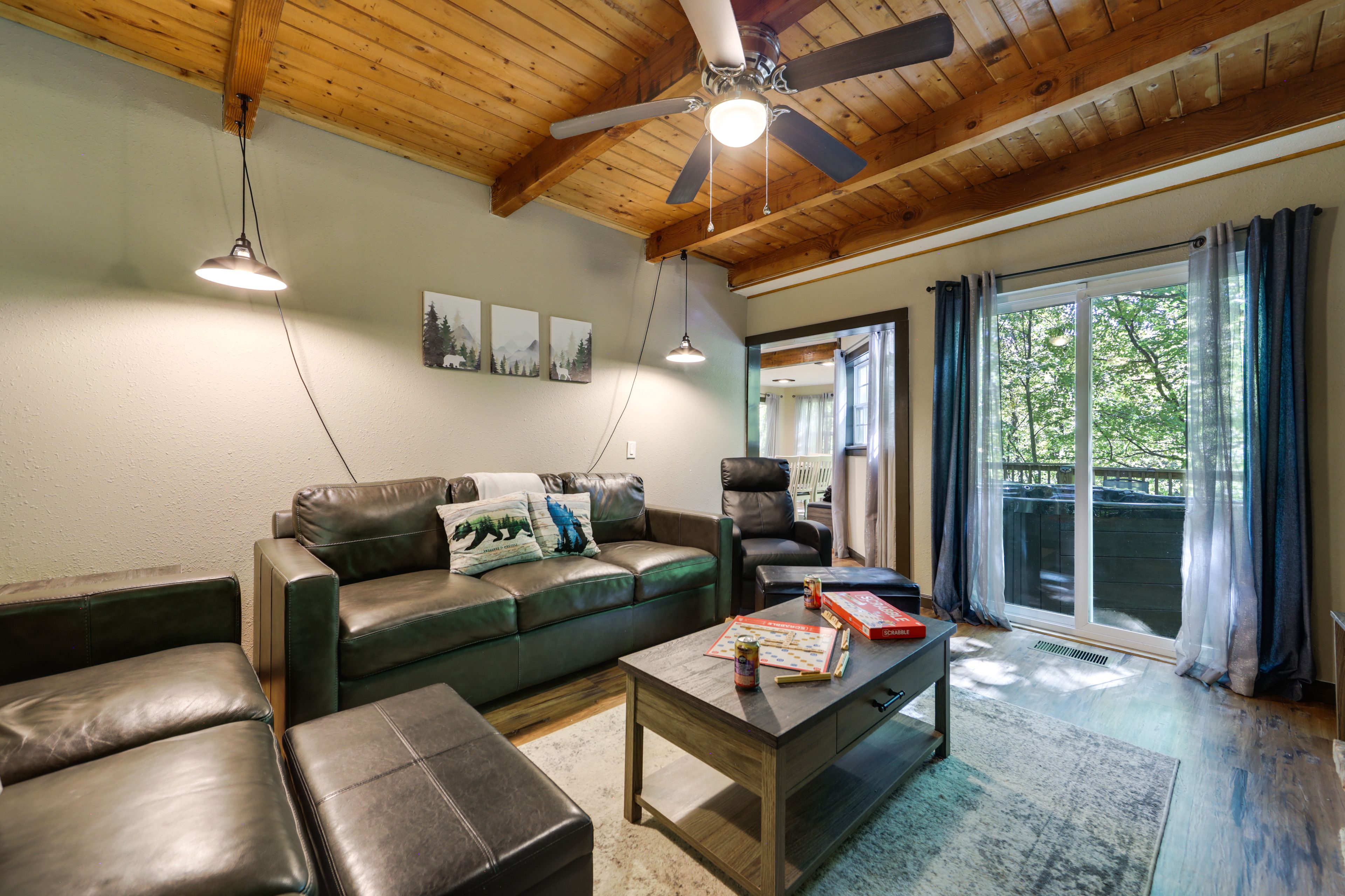 Living Room | Electric Fireplace | 1st Floor