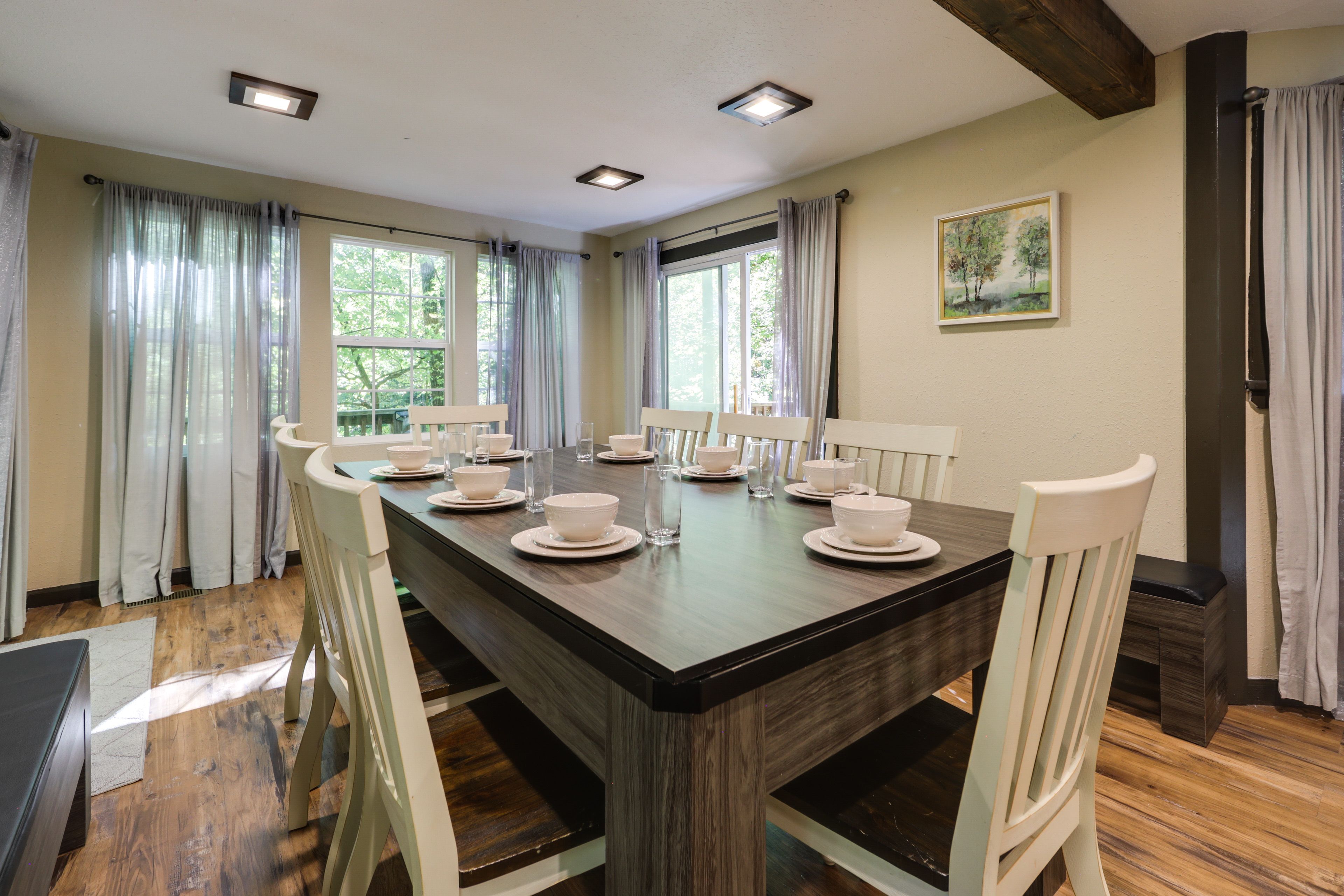 Dining & Game Area | Dishware & Flatware | Pool/Ping-Pong Table | 1st Floor
