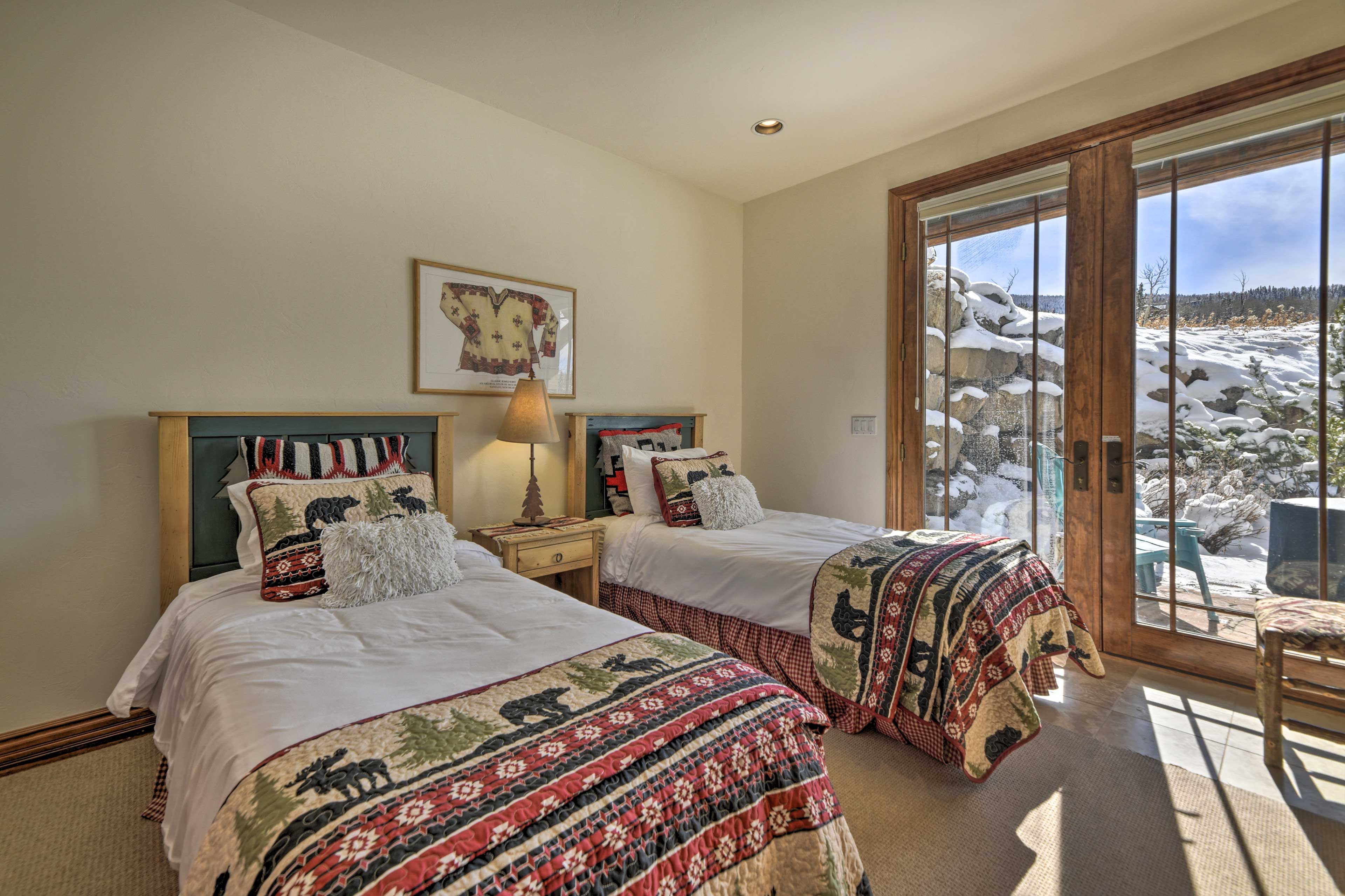 Bedroom 4 | 2 Twin Beds | Private Patio Access