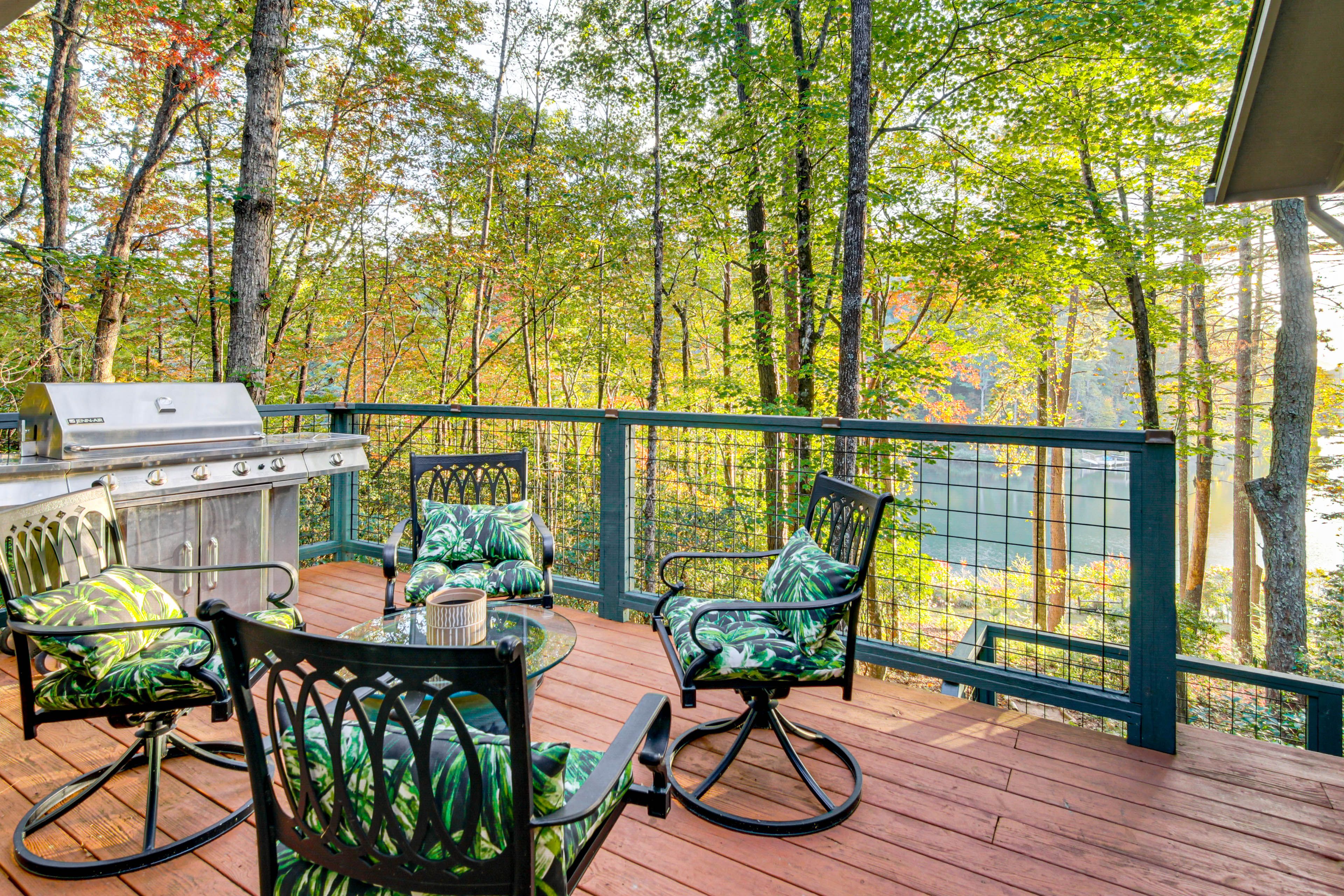 Private Deck | Gas Grill | Lake Views
