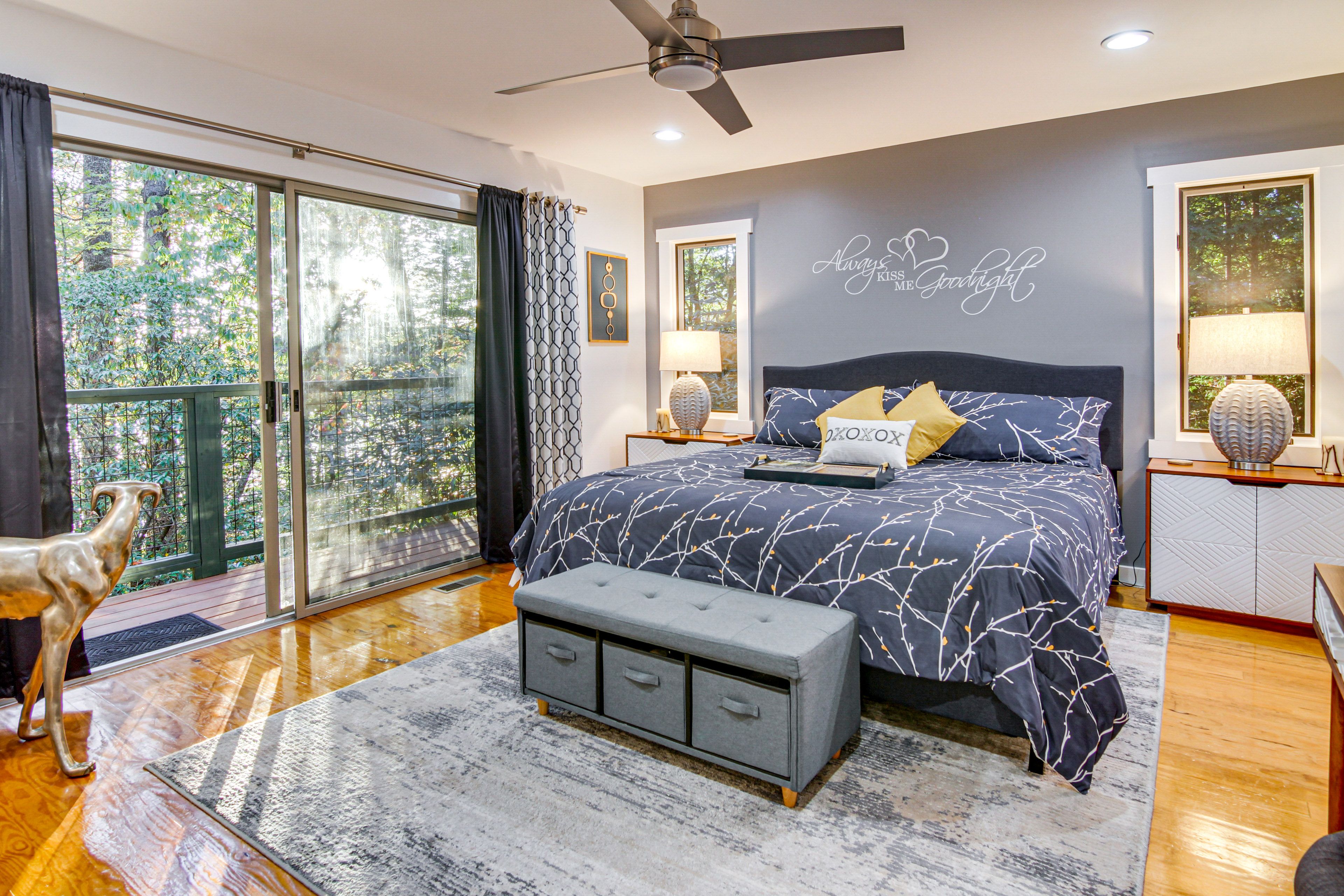 Bedroom 1 | King Bed | Deck Access | Main Level