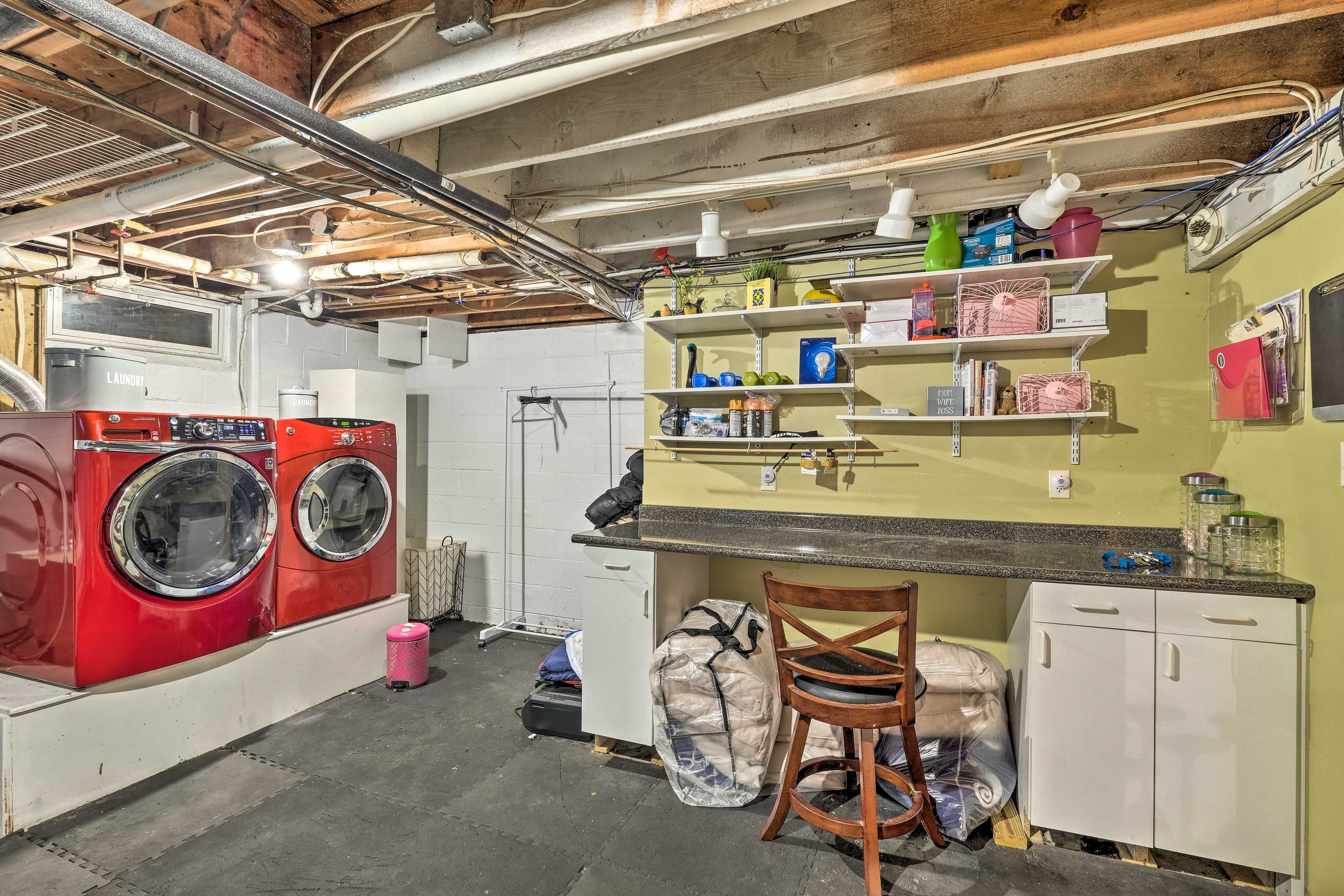 In-Unit Washer/Dryer | Basement | Iron/Board