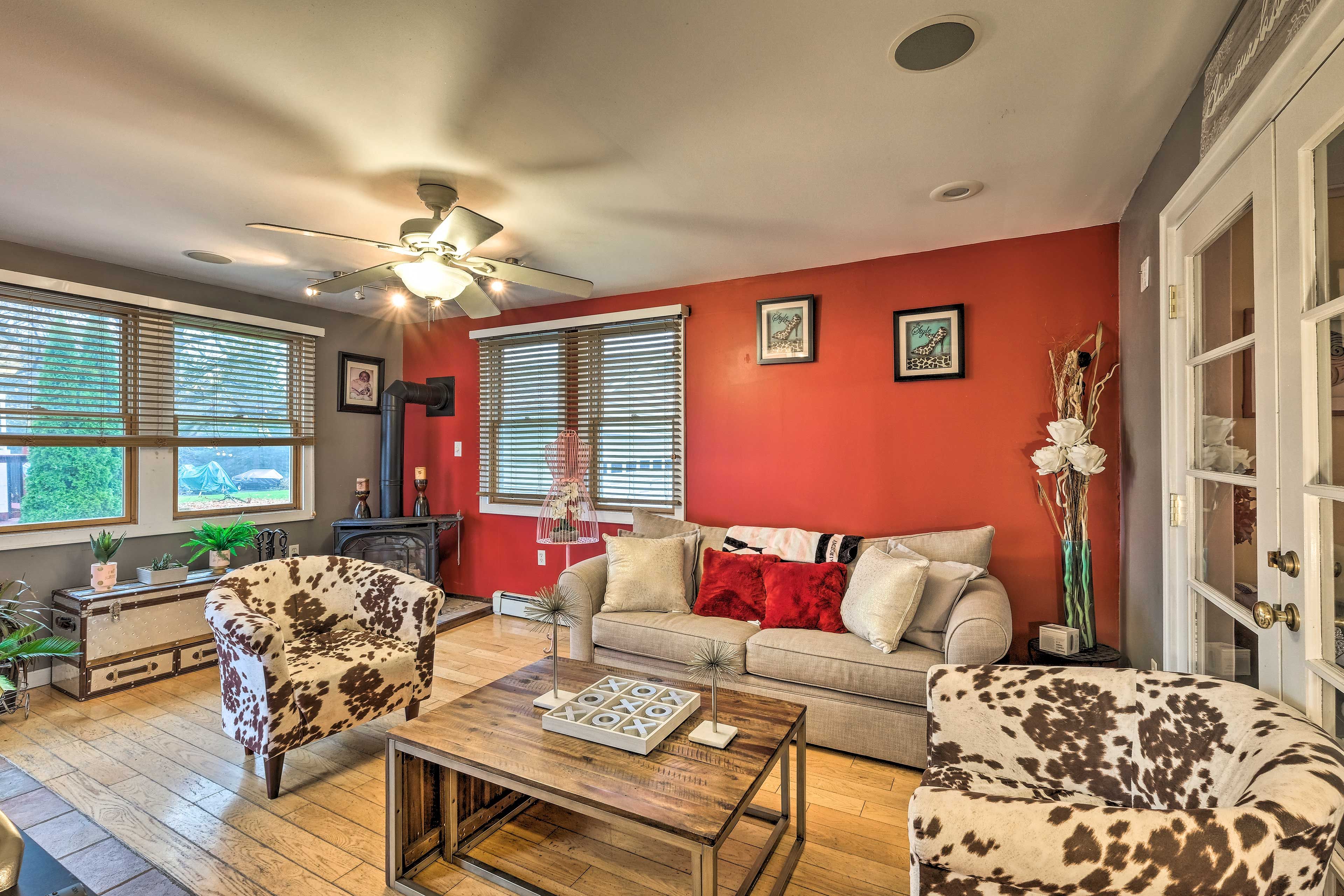 Living Room | 1st Floor | Wood-Burning Stove
