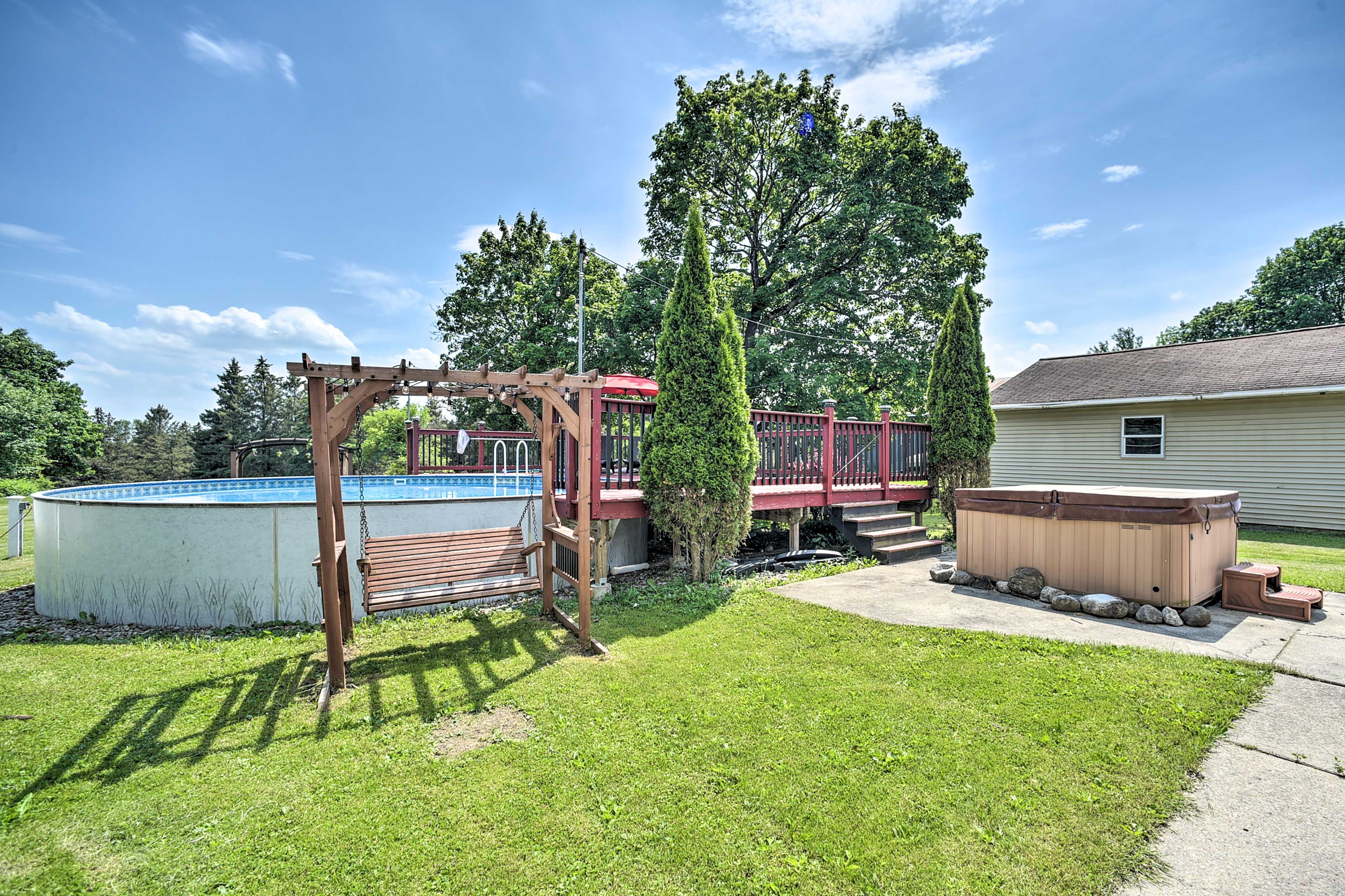 Backyard | Swinging Bench | Seasonal Pool (Currently Closed)