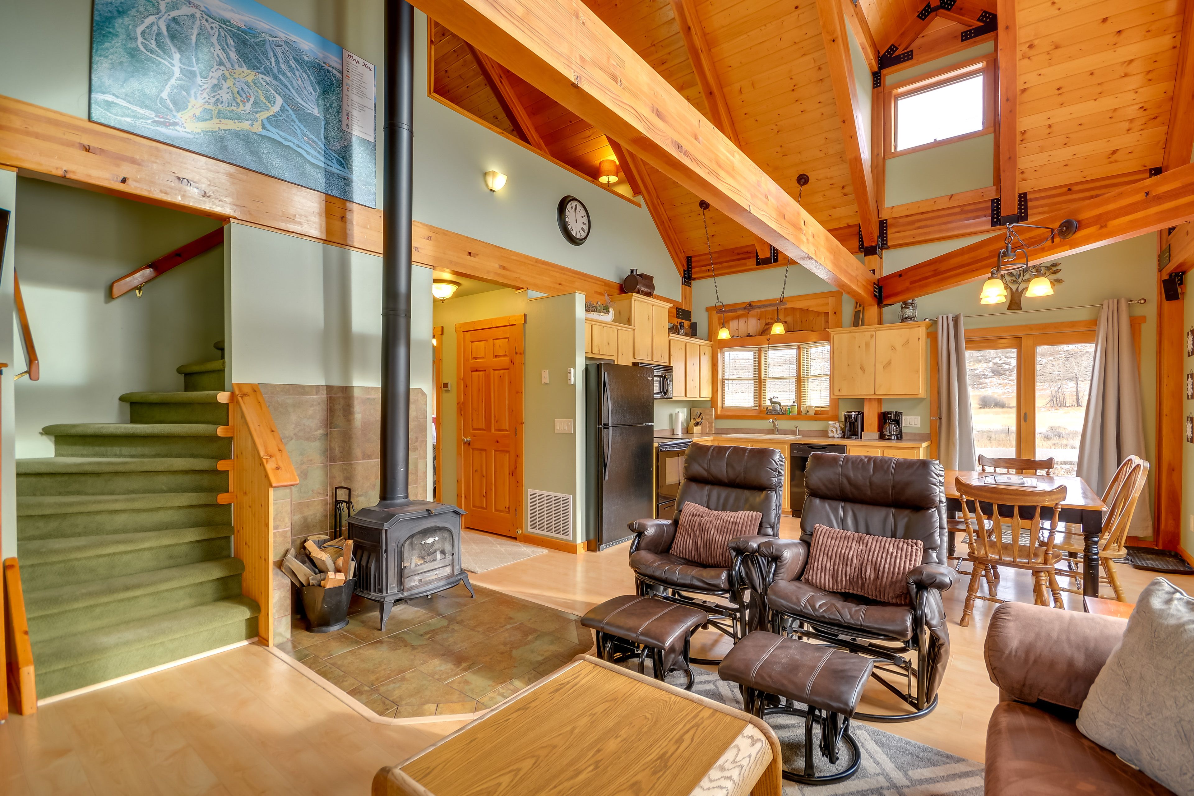 Cabin Interior | Free WiFi | Wood-Burning Stove | 32-Inch Satellite TV