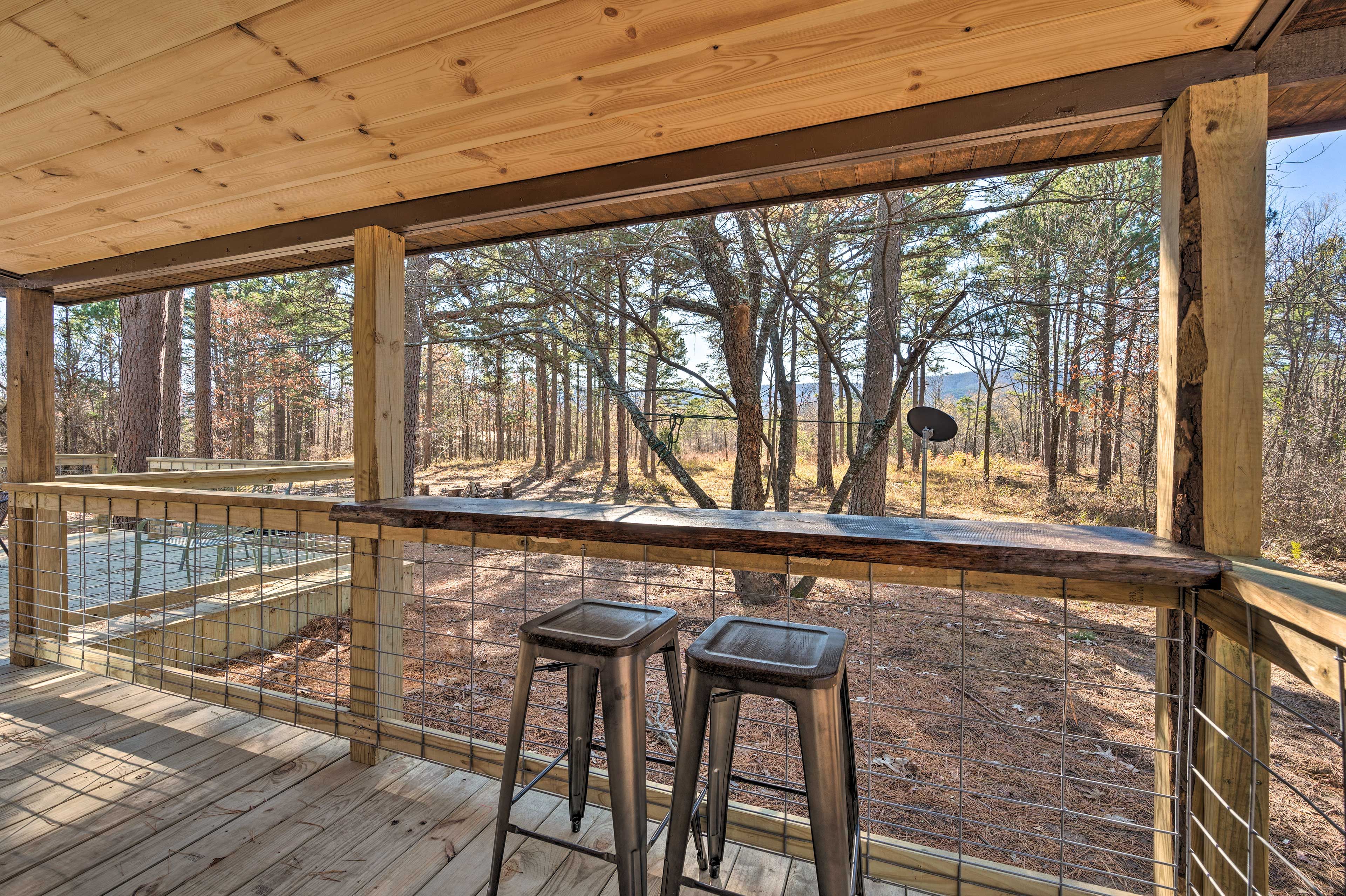 Back Deck | Ceiling Fans | Wooded Views