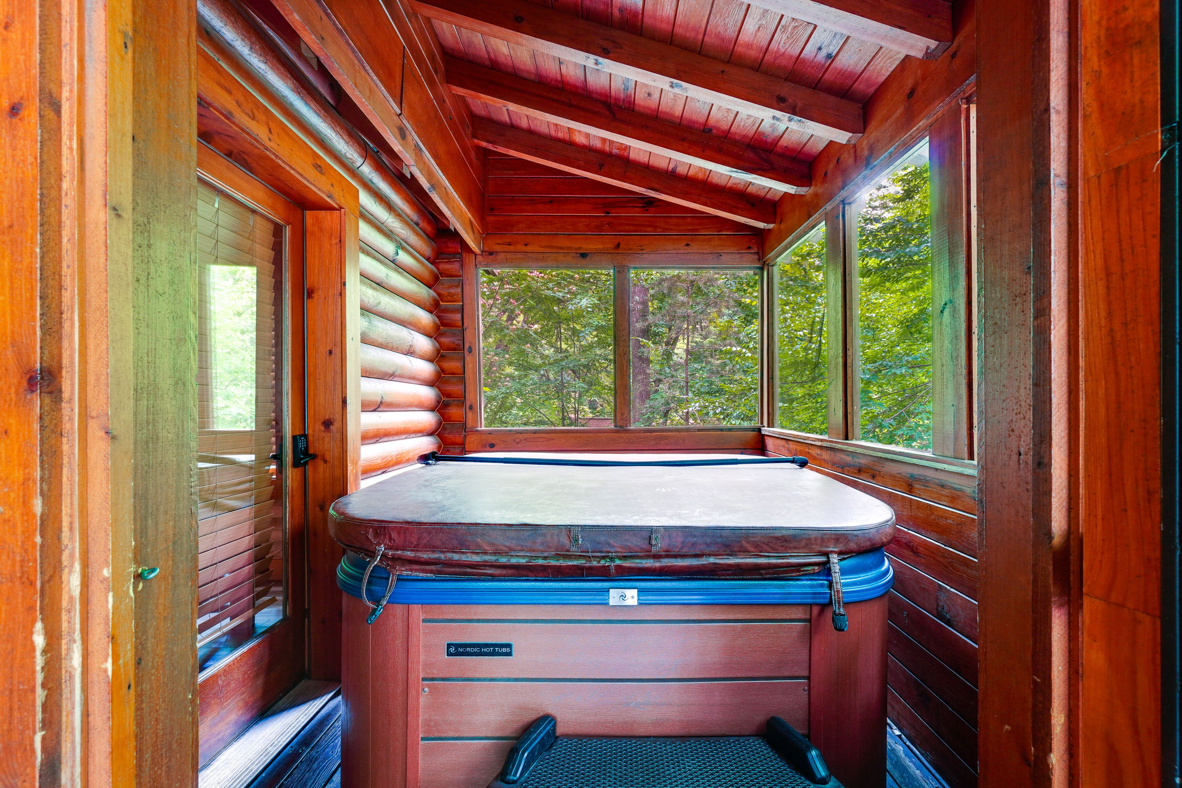 Screened-In Hot Tub