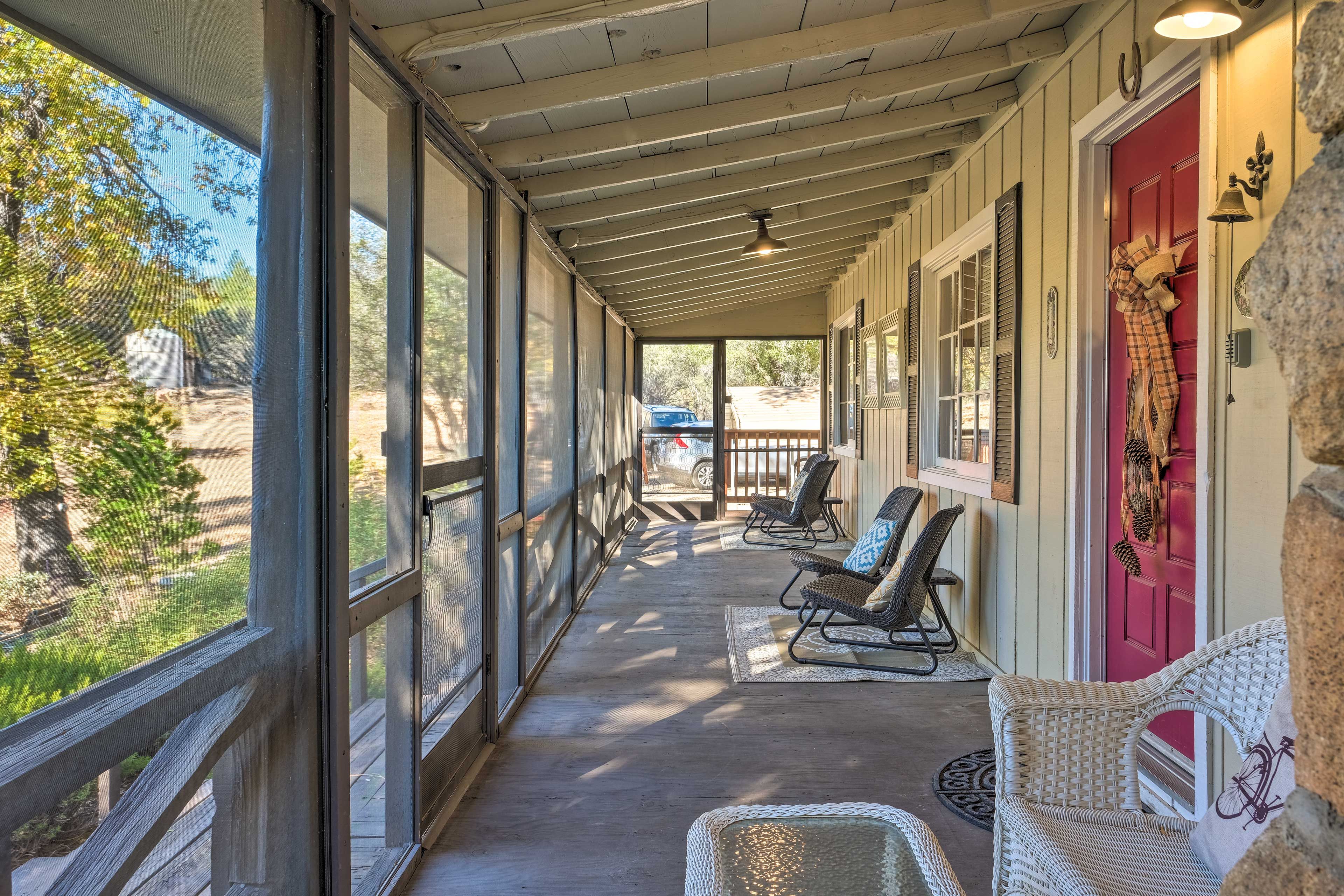 Screened-In Porch | Lockbox Entry
