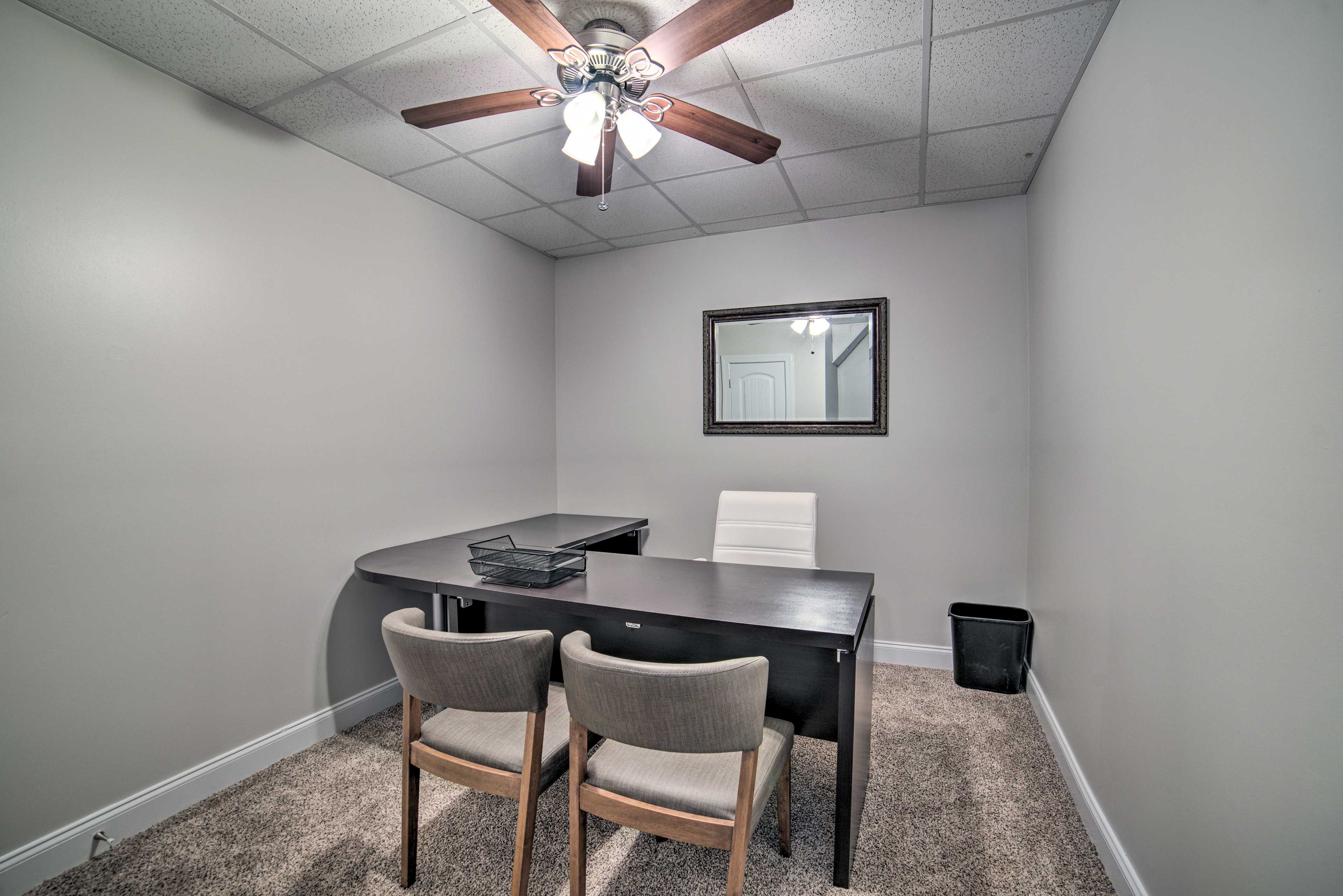 Office | Laptop-Friendly Workspace | Downstairs