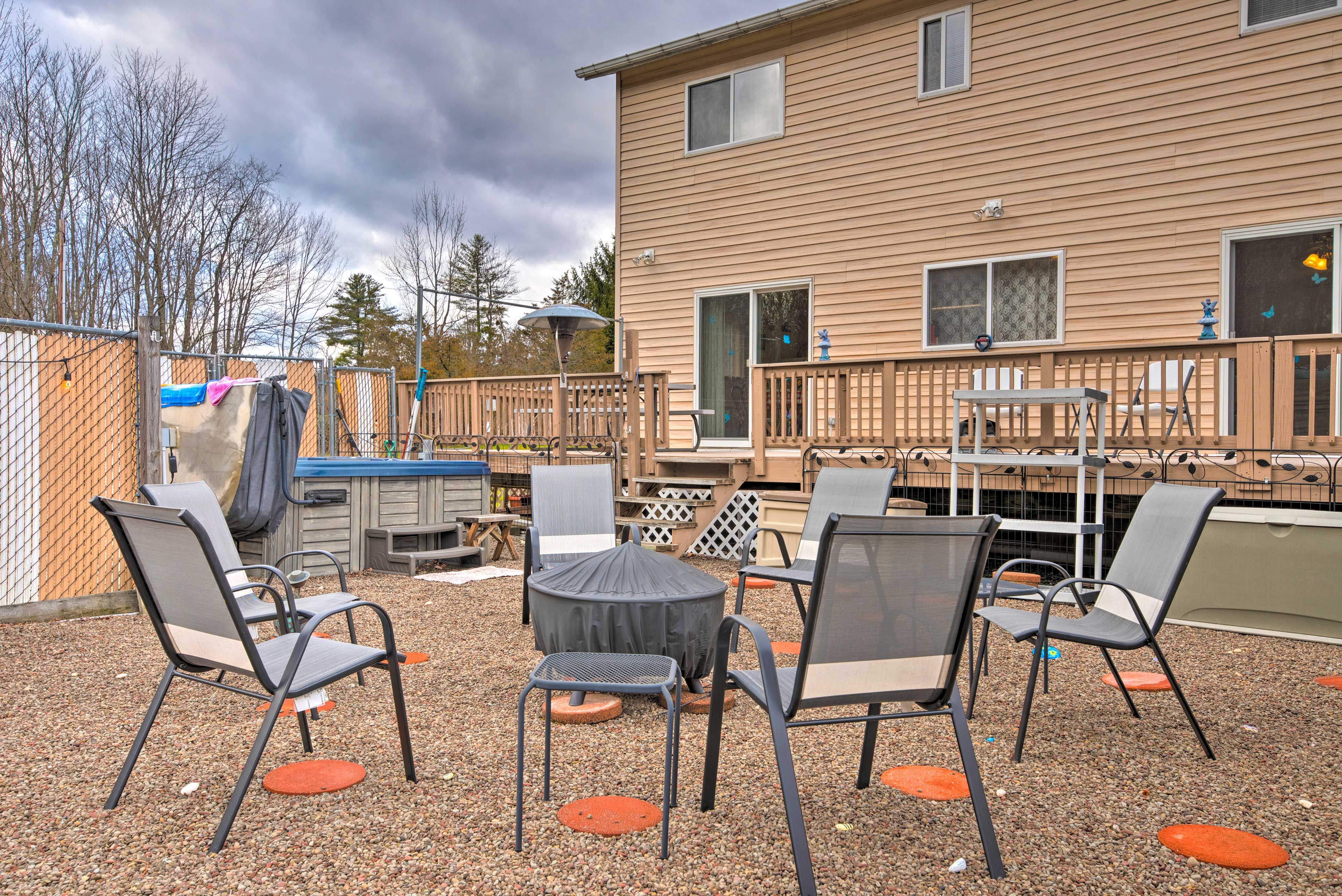 Backyard | Steps Required | Fire Pit | Gas Grill