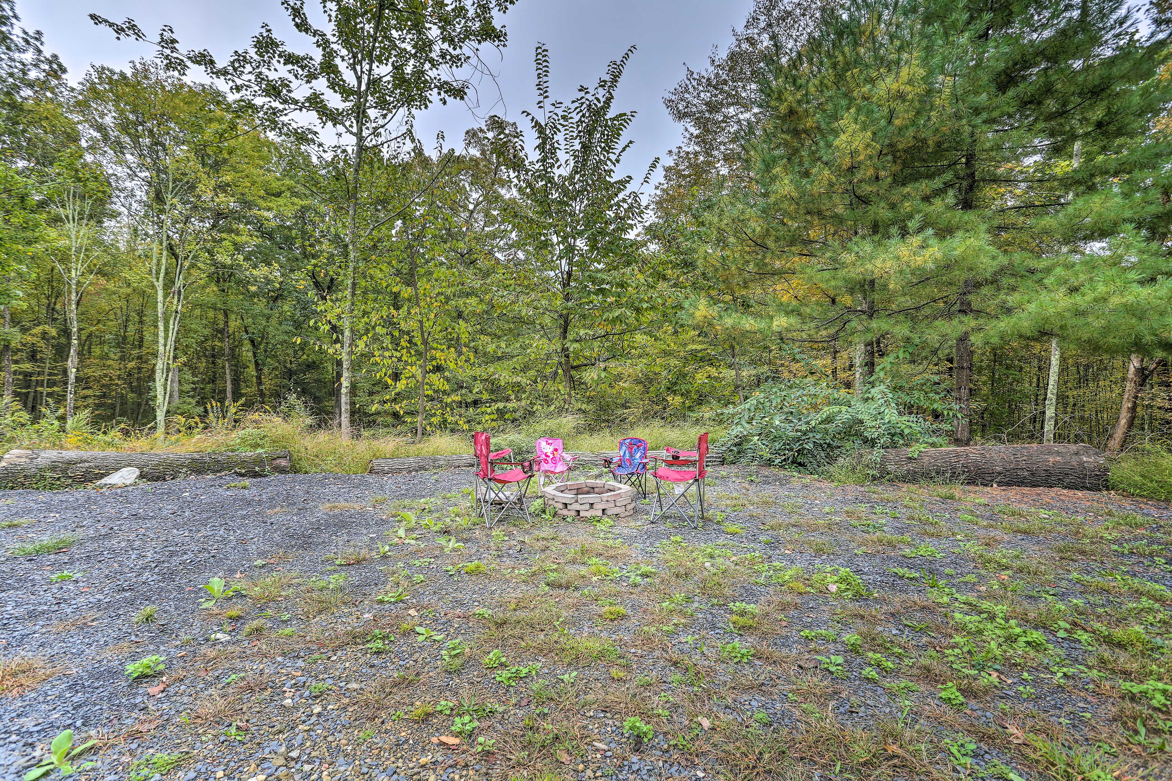 Tree-Lined Yard | Fire Pit