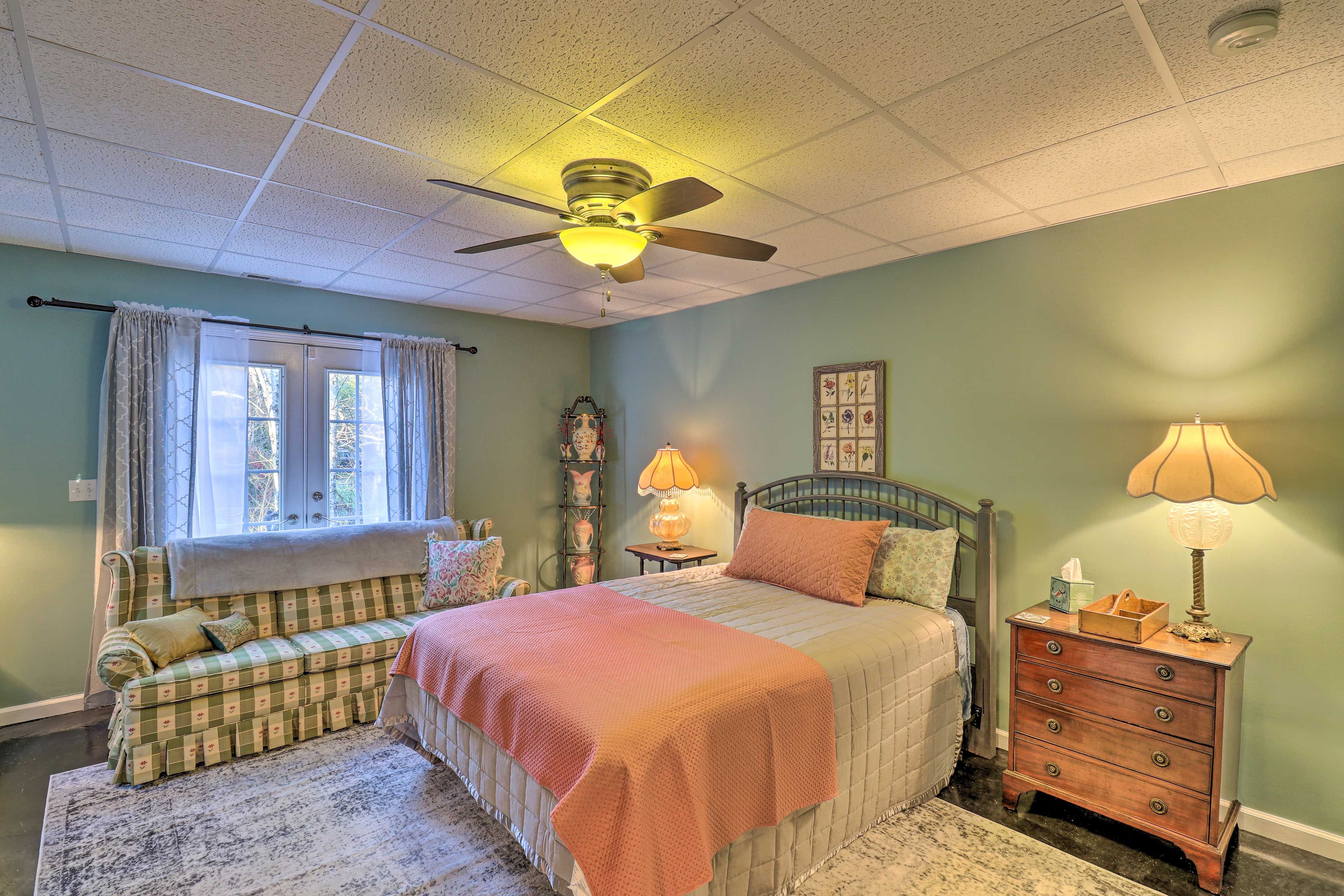 Bedroom 2 | Queen Bed | Wooded Views
