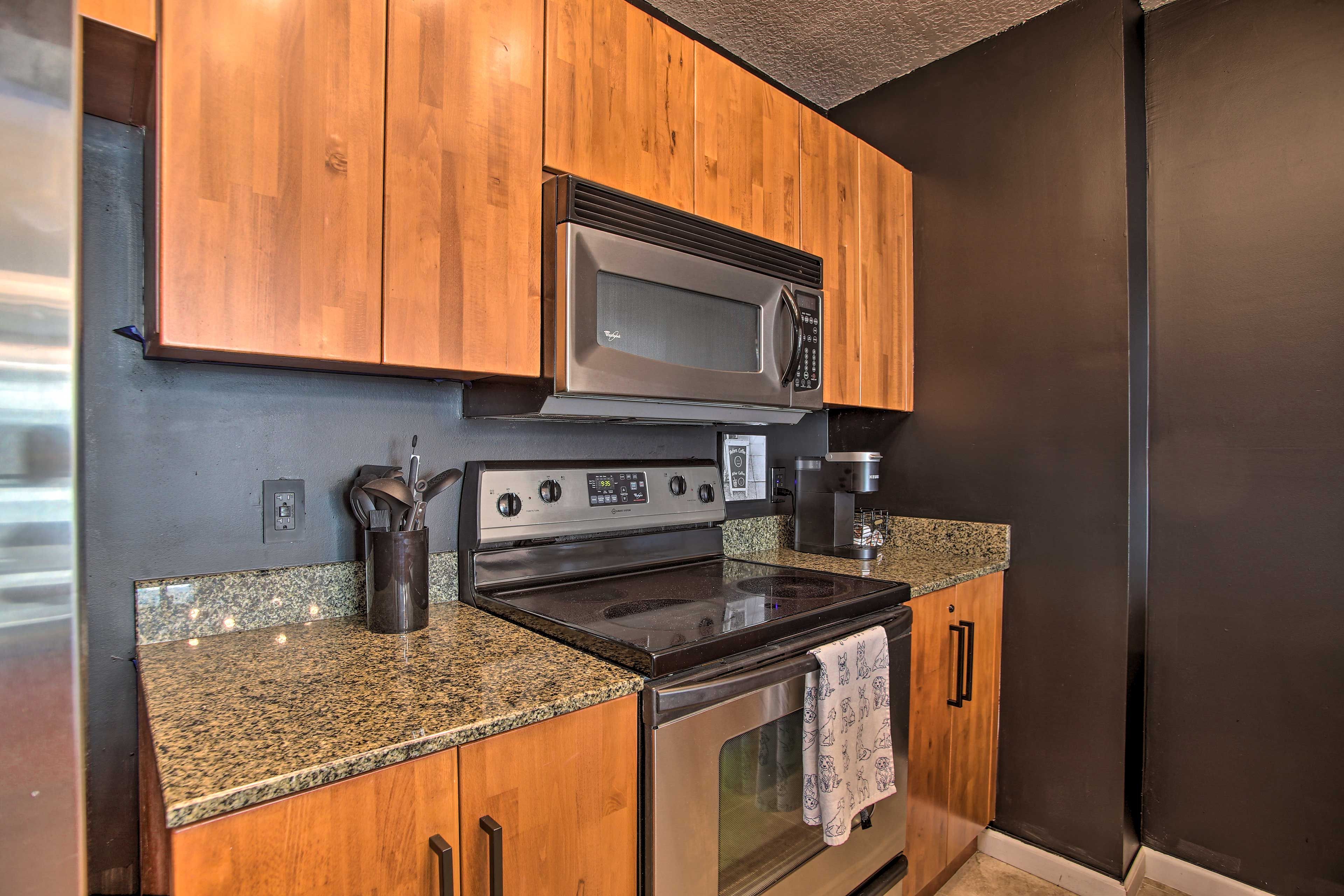 Fully Equipped Kitchen | Keurig Coffee Maker
