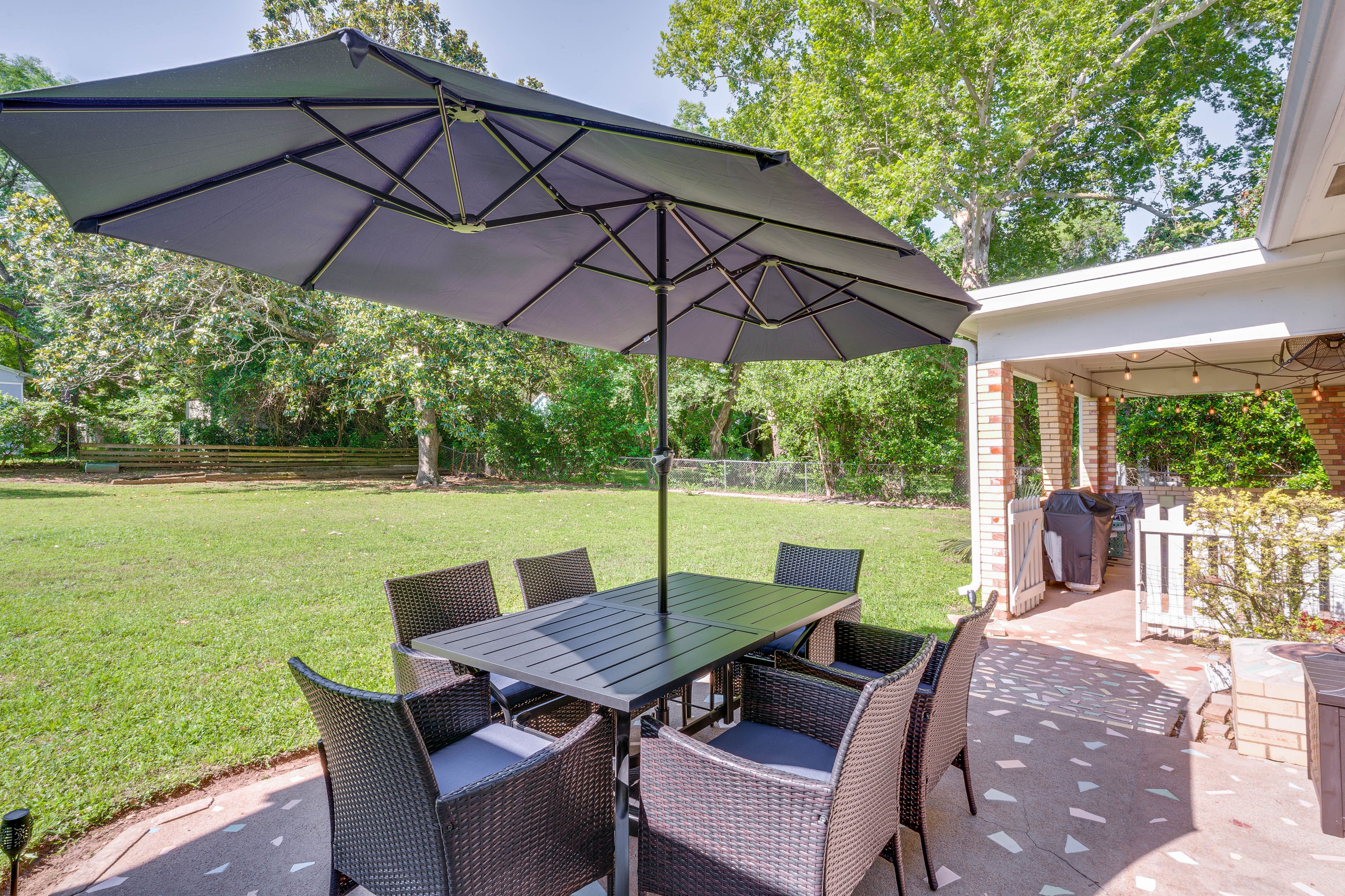 Patio | Spacious Yard