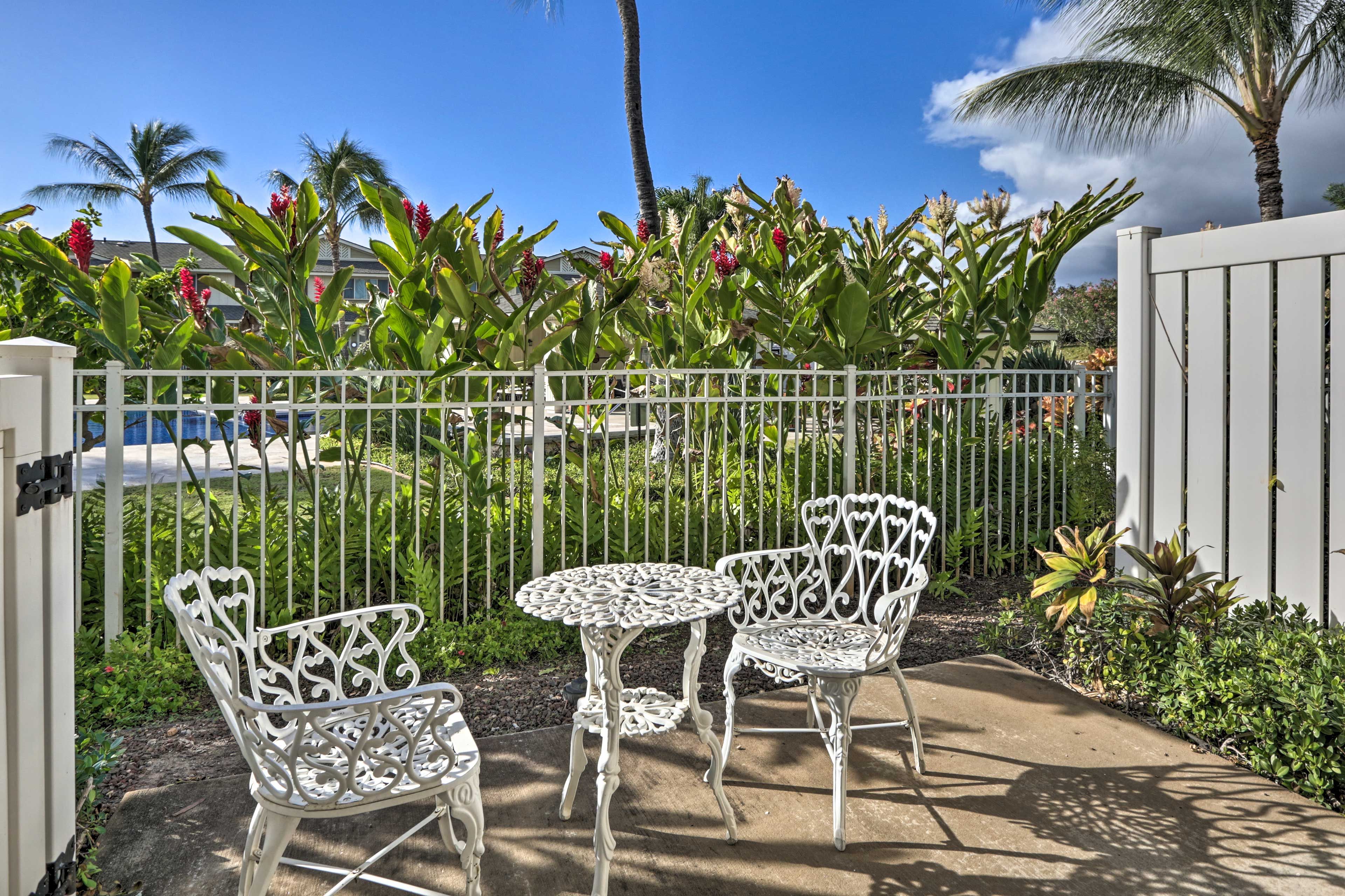 Private Patio | Pool Views | Kapolei Resort