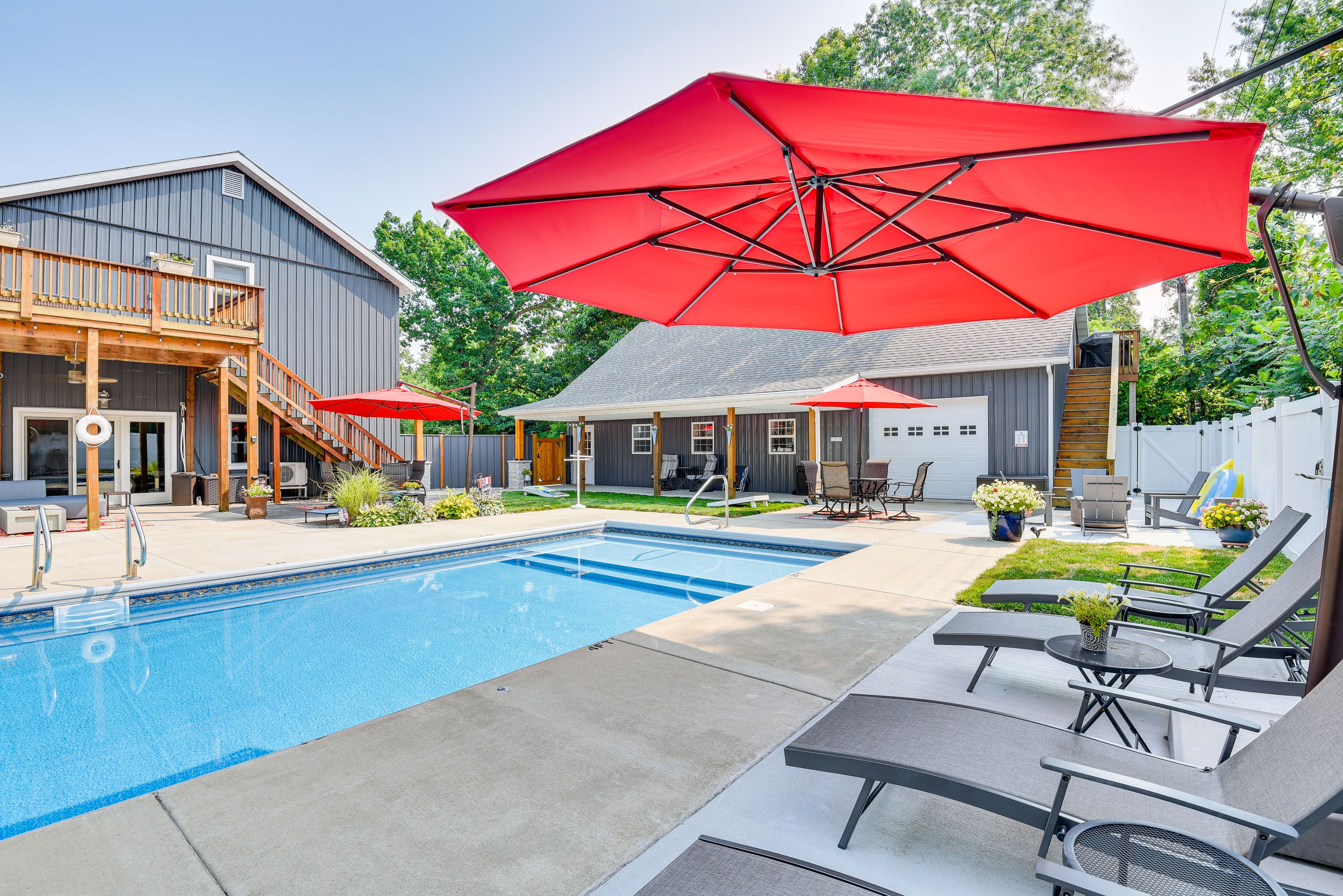 Shared Exterior Space | Seasonal Pool | Fireplace | Homeowners & 2 Dogs On-Site