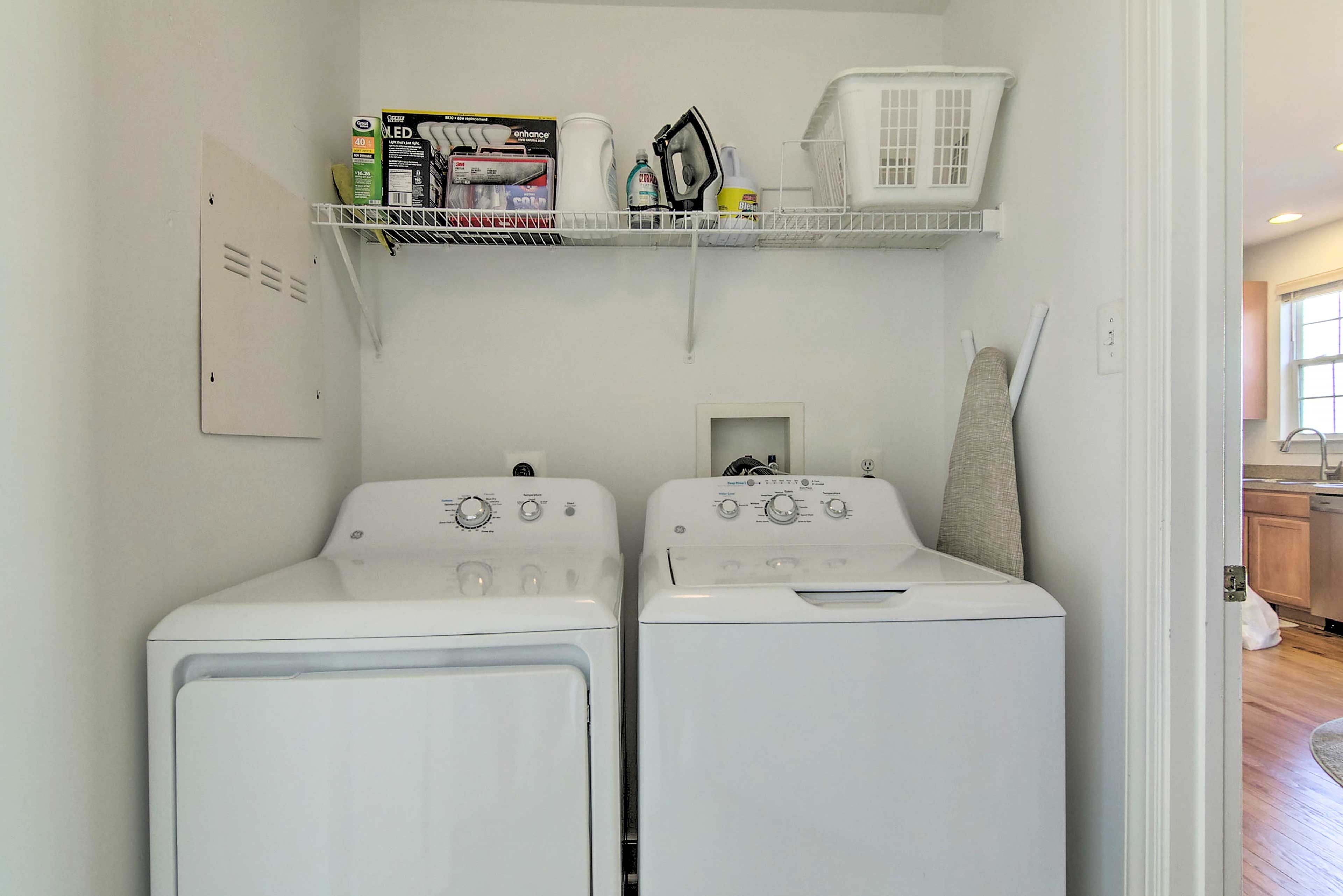 In-Unit Laundry Machines | 1st Floor | Iron/Board