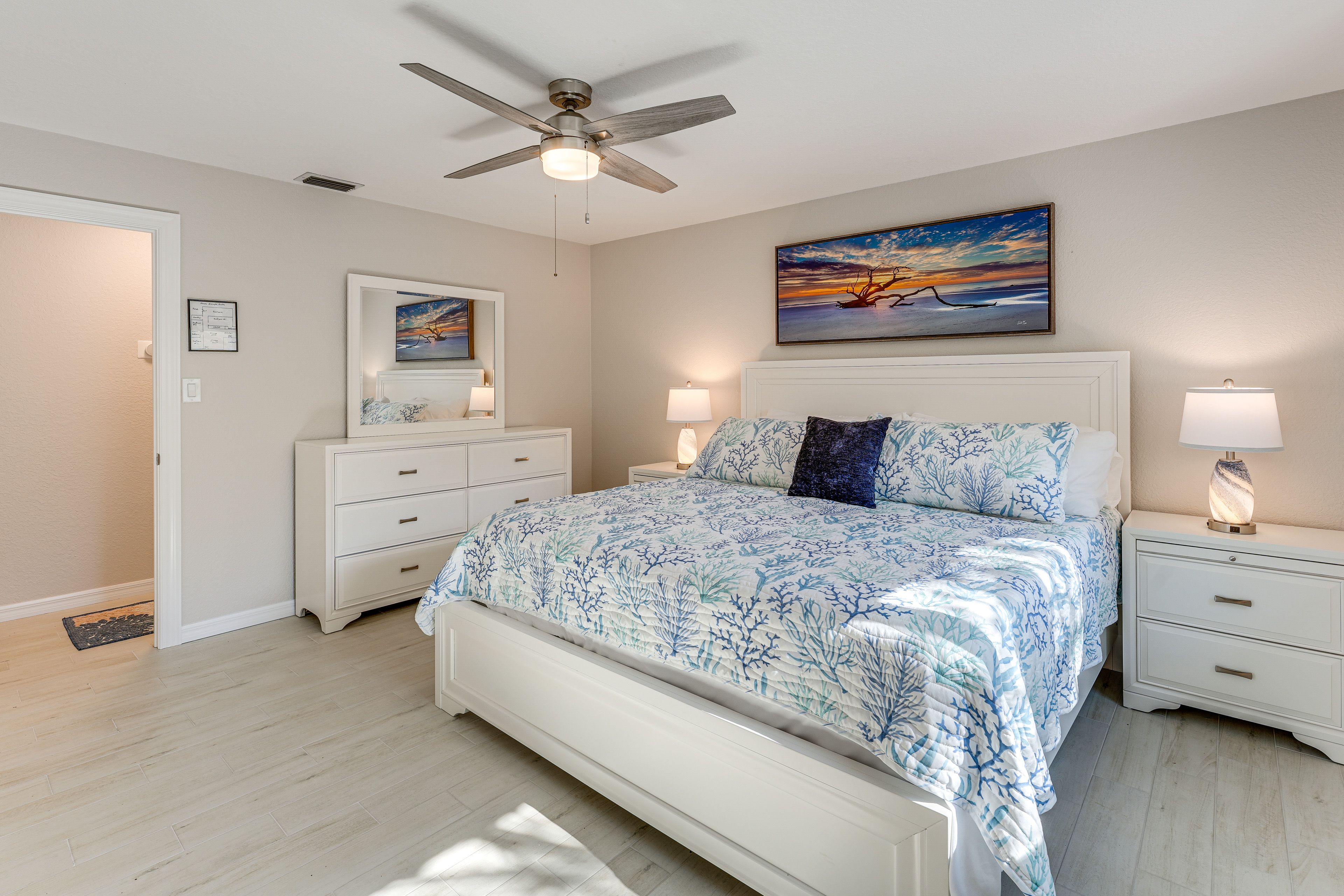 Bedroom 1 | King Bed | Linens & Towels Provided