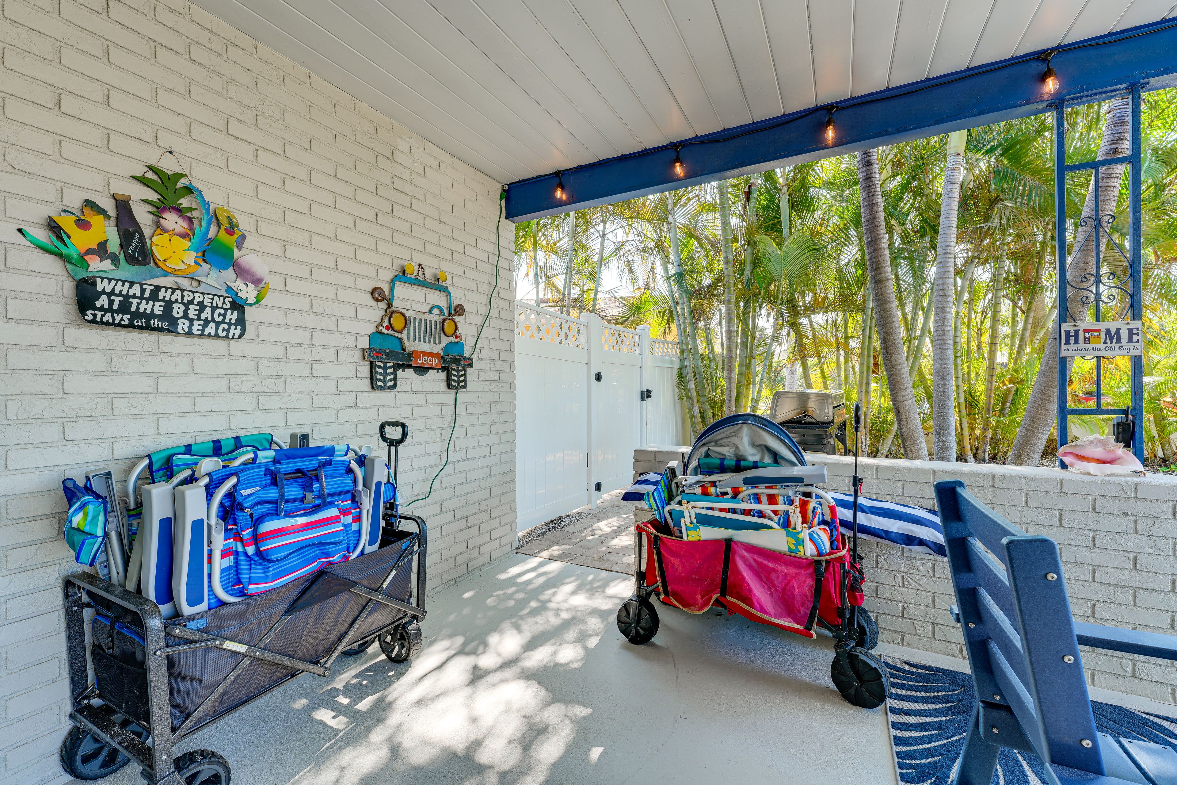 Private Patio | Outdoor Seating | Beach Gear