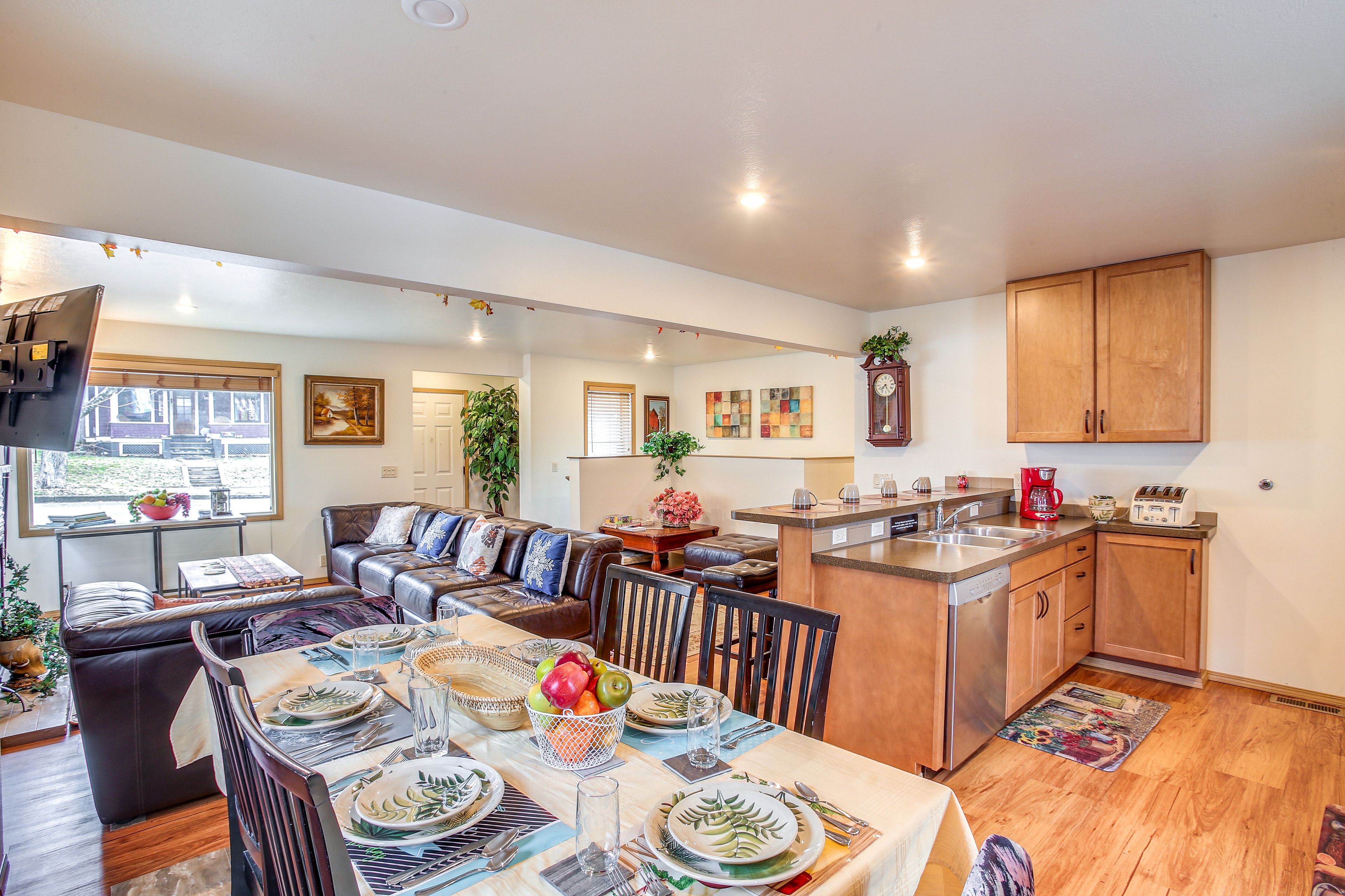 Dining Area | Dishware/Flatware Provided | Kitchen w/ Stove/Oven | 2nd Floor