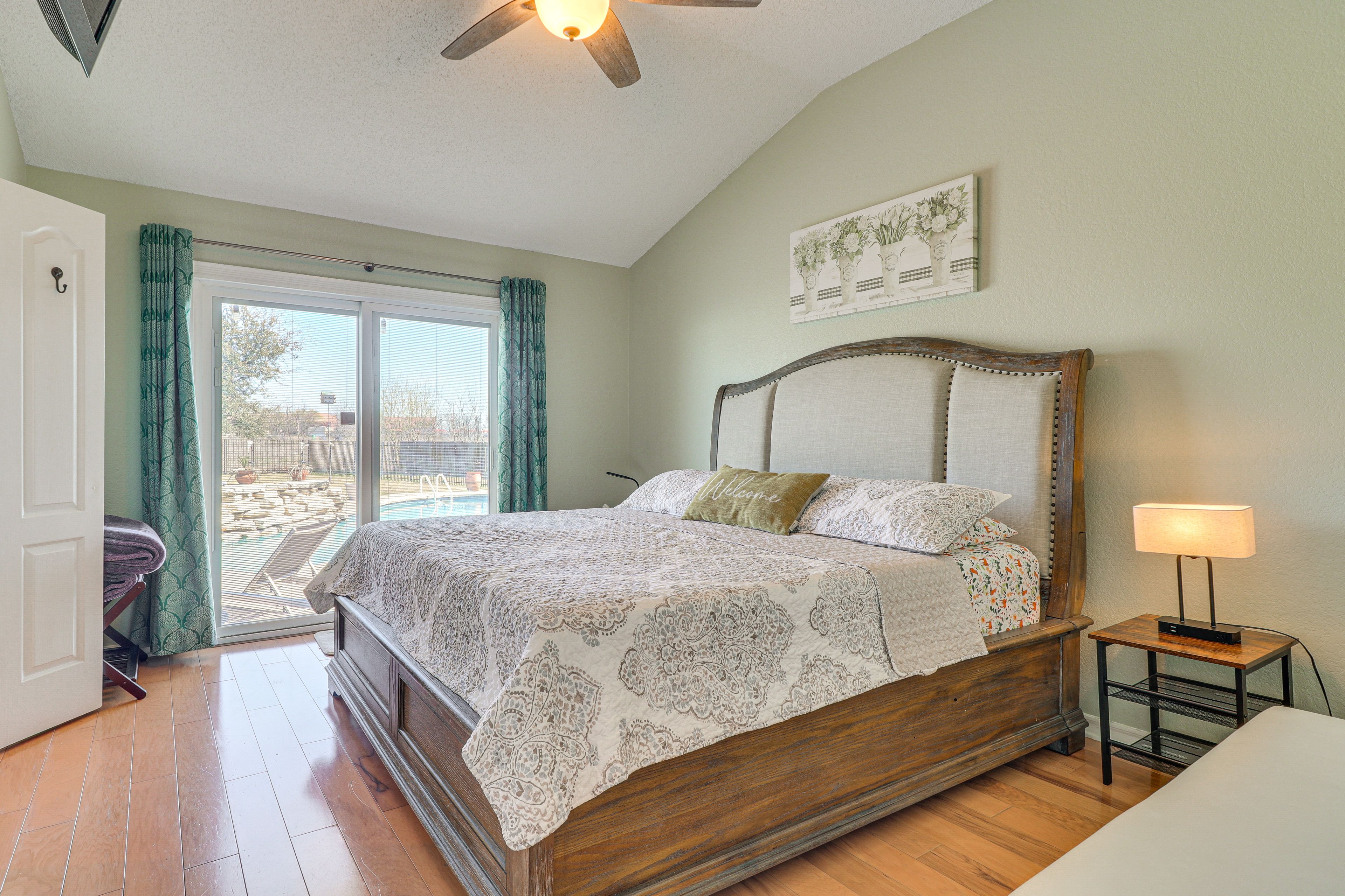 Bedroom 1 | King Bed | Direct Access to Patio/Pool
