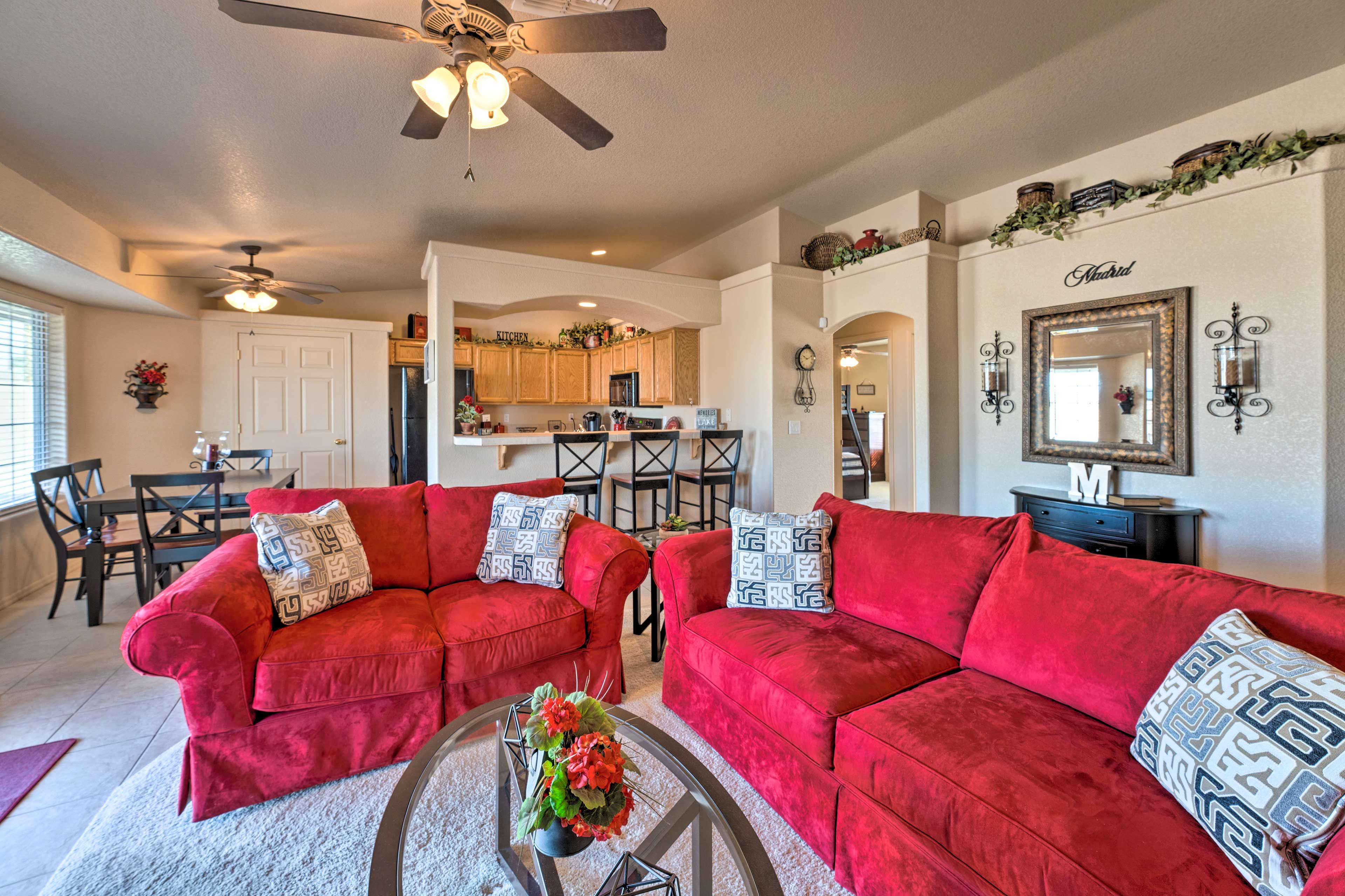 Living Room | Central Heat & A/C