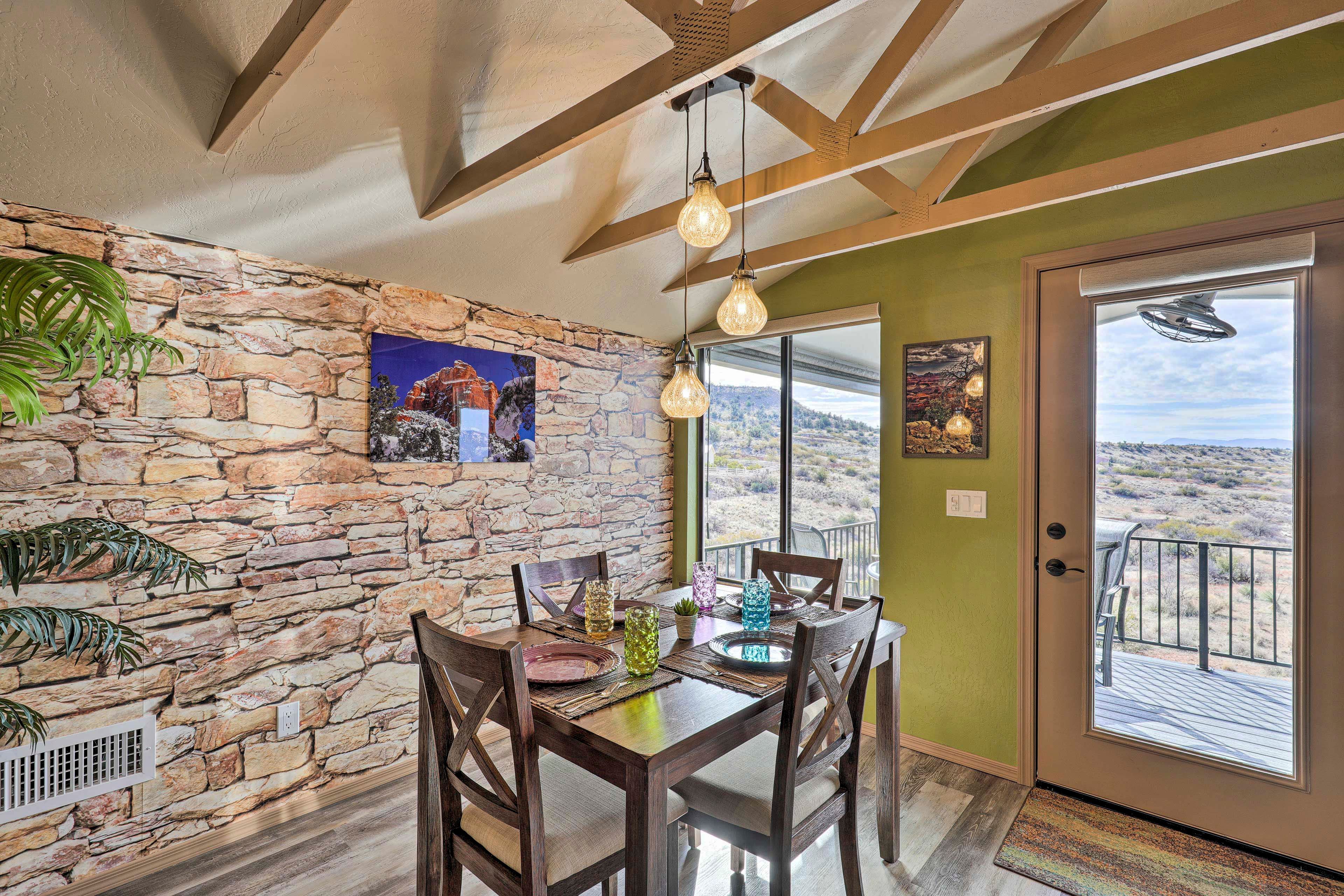 Dining Area | Free WiFi | 2-Story Cottage