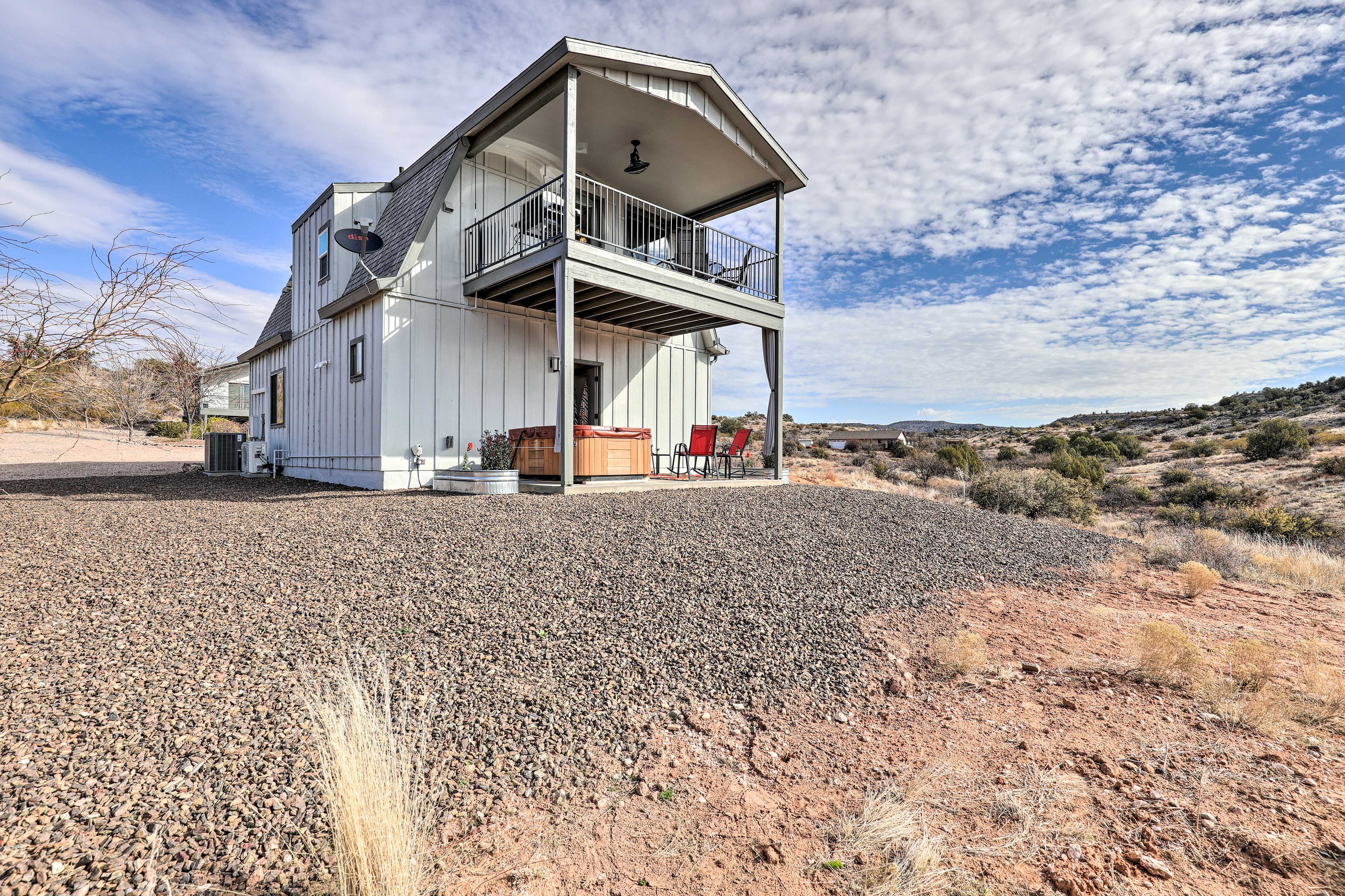 Cottage Exterior | Fenced Yard