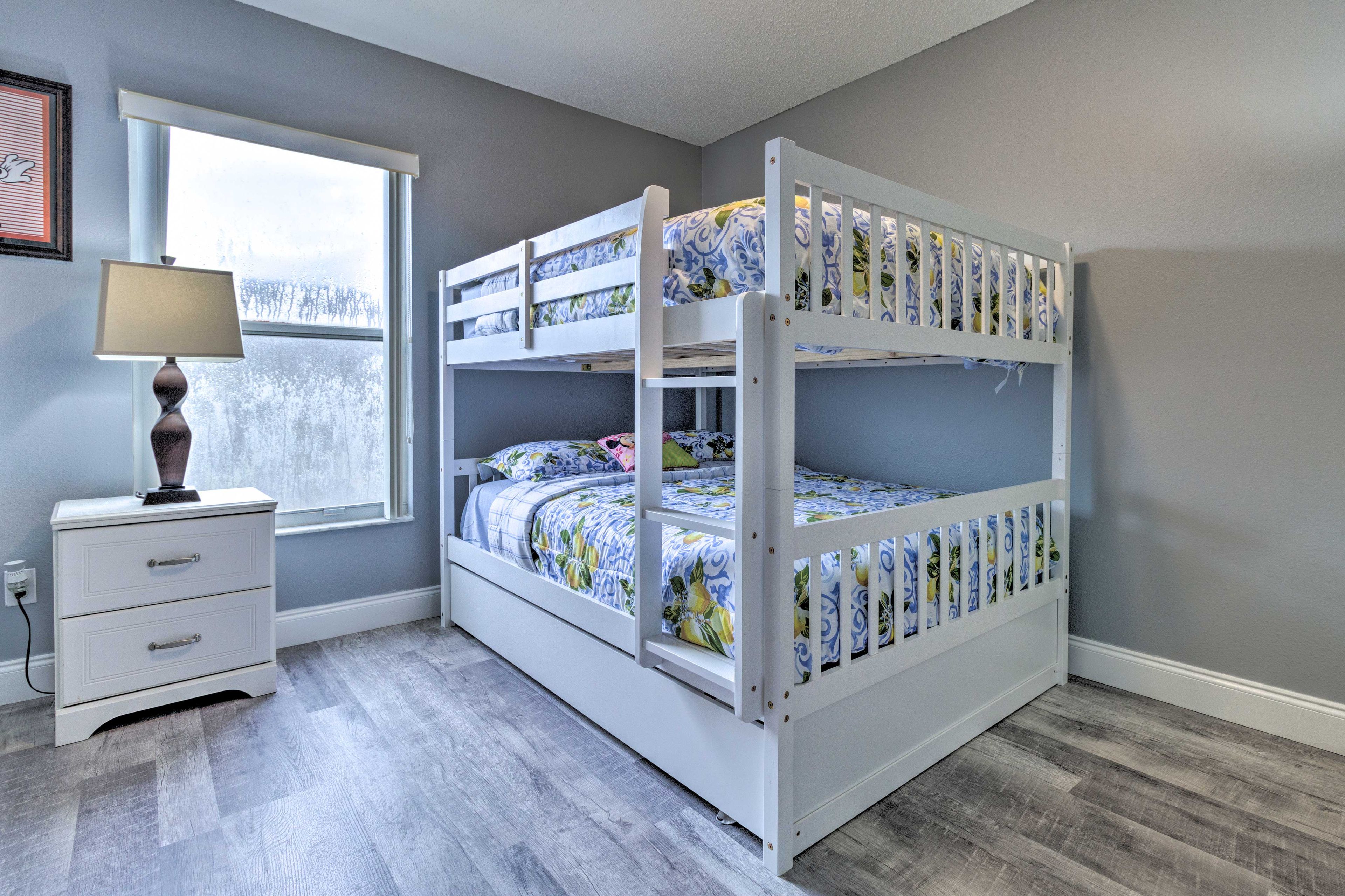 Bedroom 4 | Full Bunk Bed | Linens Provided
