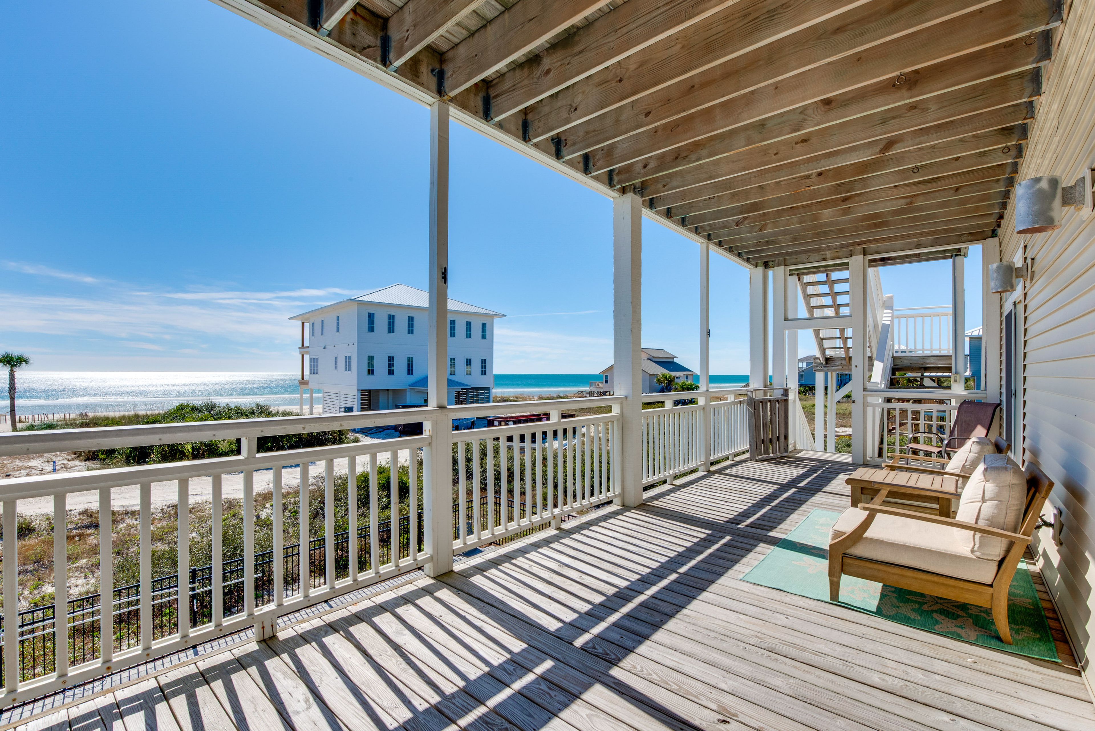 Private 2-Level Deck | Gulf Views | Seating & Dining