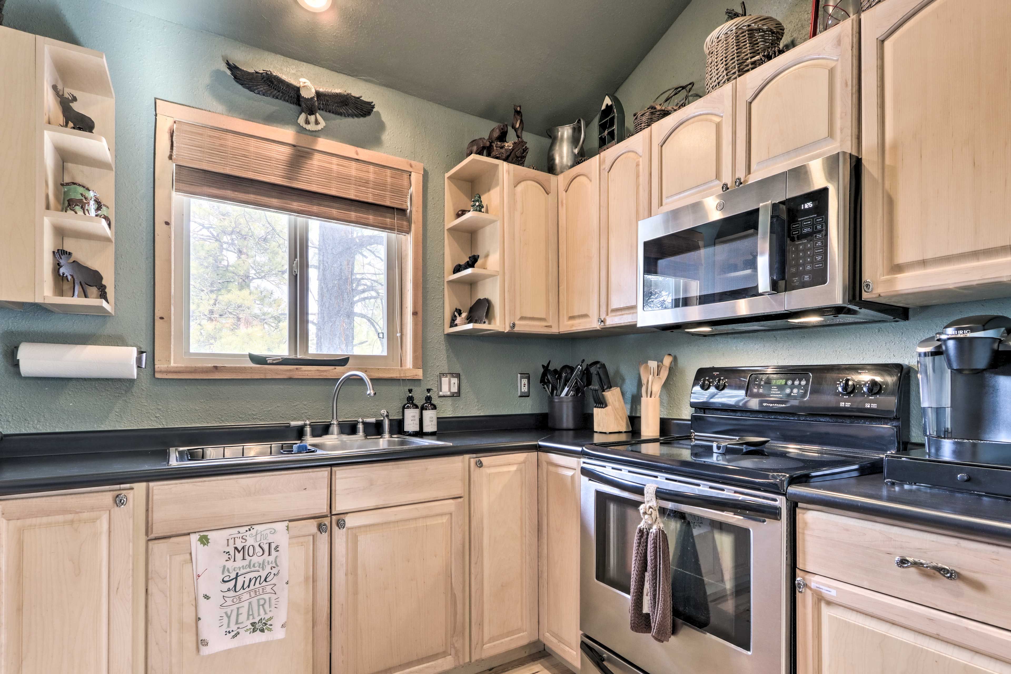 Fully Equipped Kitchen | Keurig Coffee Maker