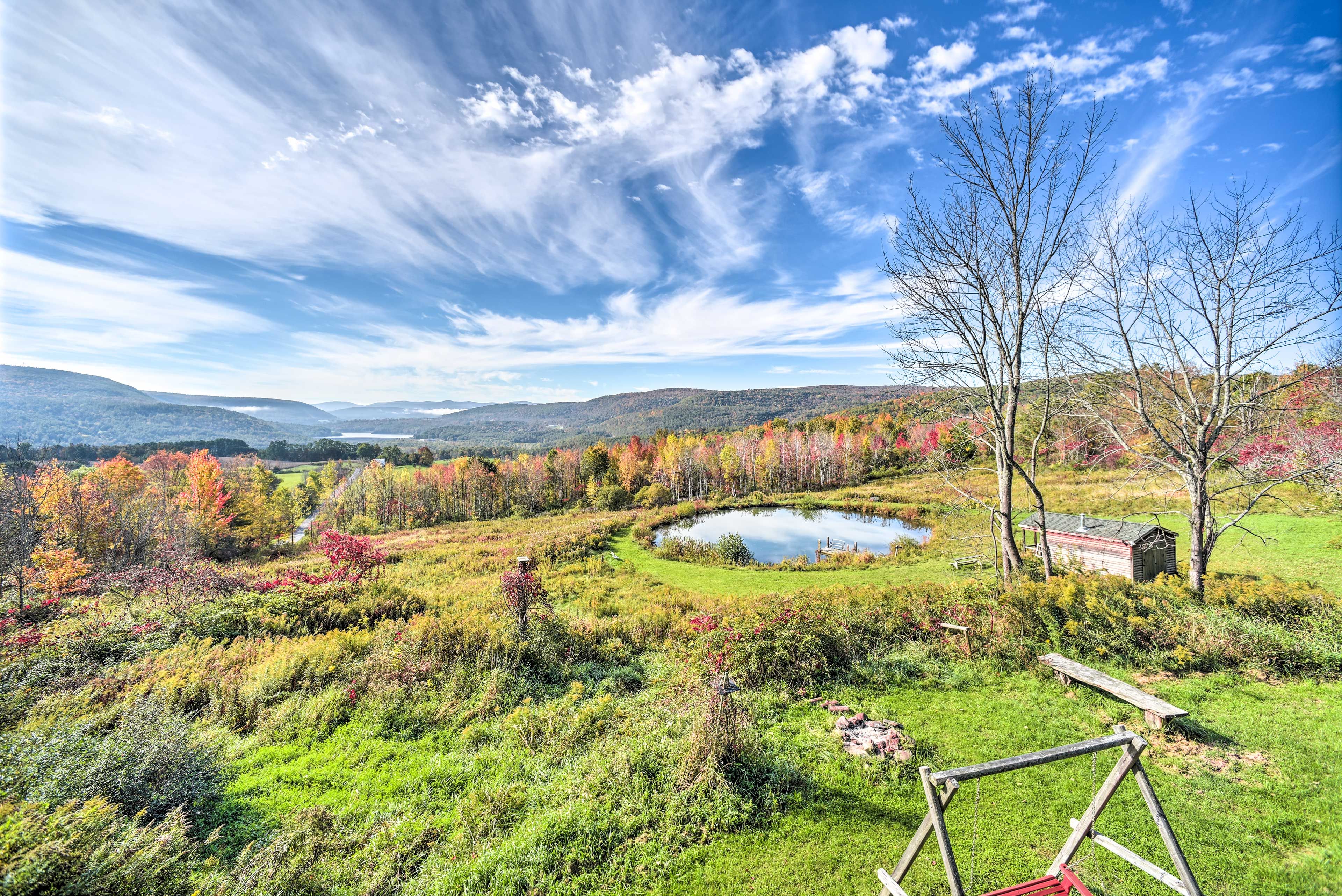 Private Yard | Pond Access | Dog Friendly with Fee