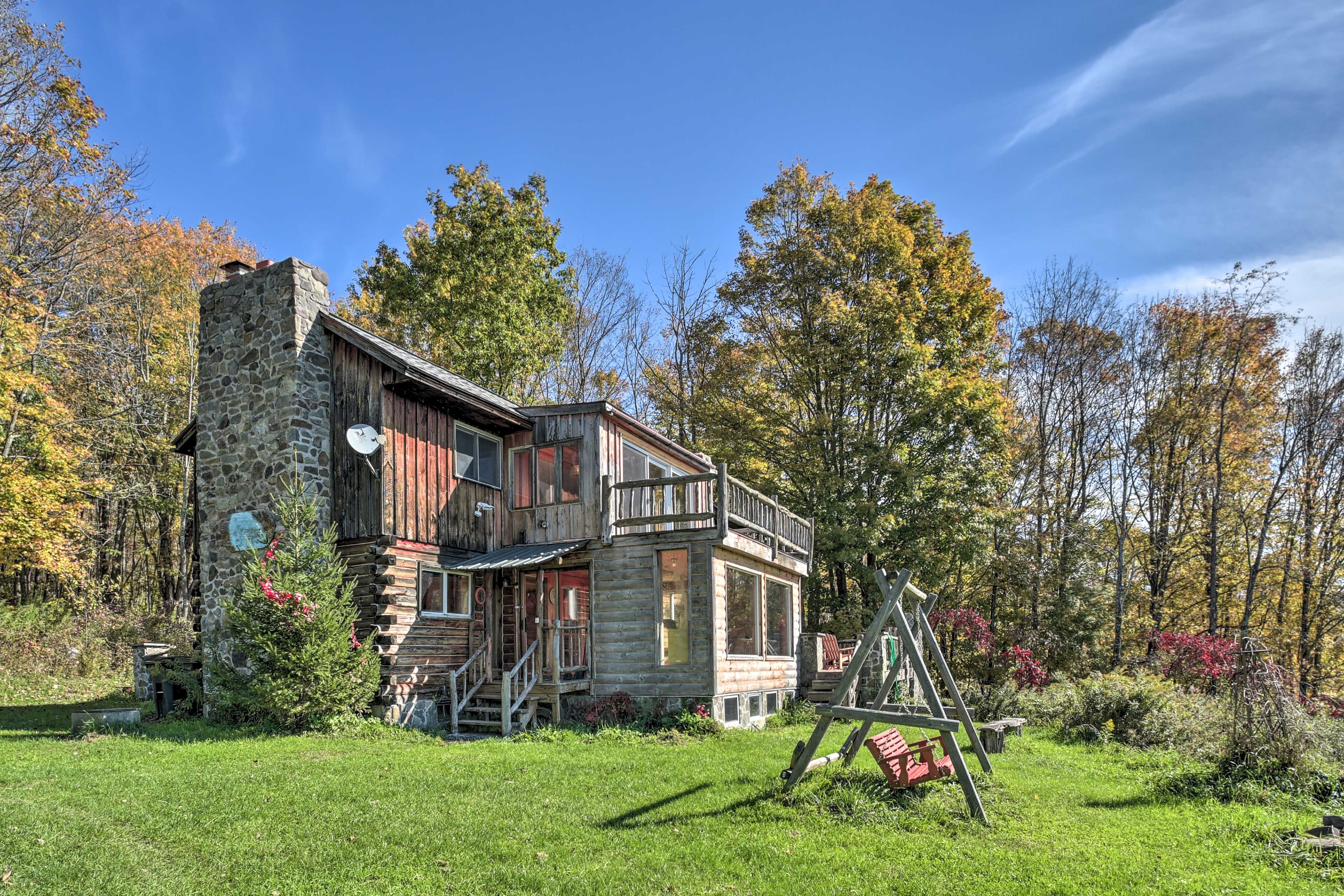 North Blenheim Vacation Rental | 3-Story Cabin | 3BR | 2BA | 2,560 Sq Ft