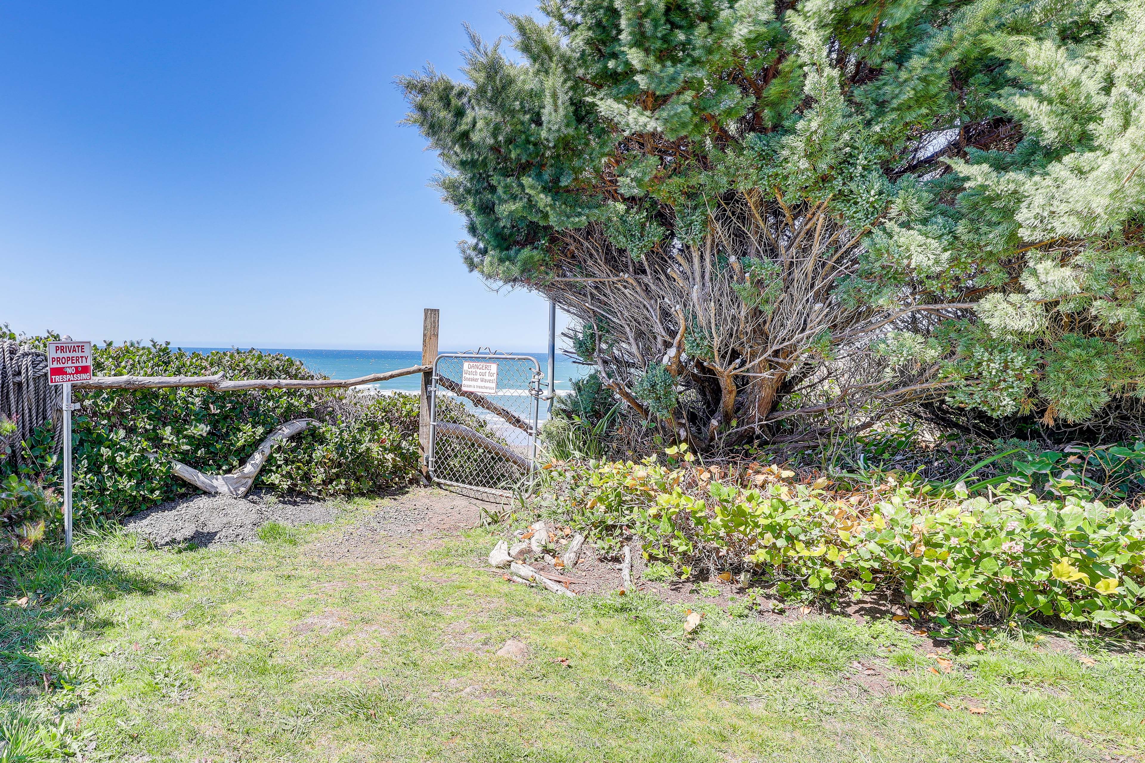 Exterior Space | Private Beach Access | Steep Stairs