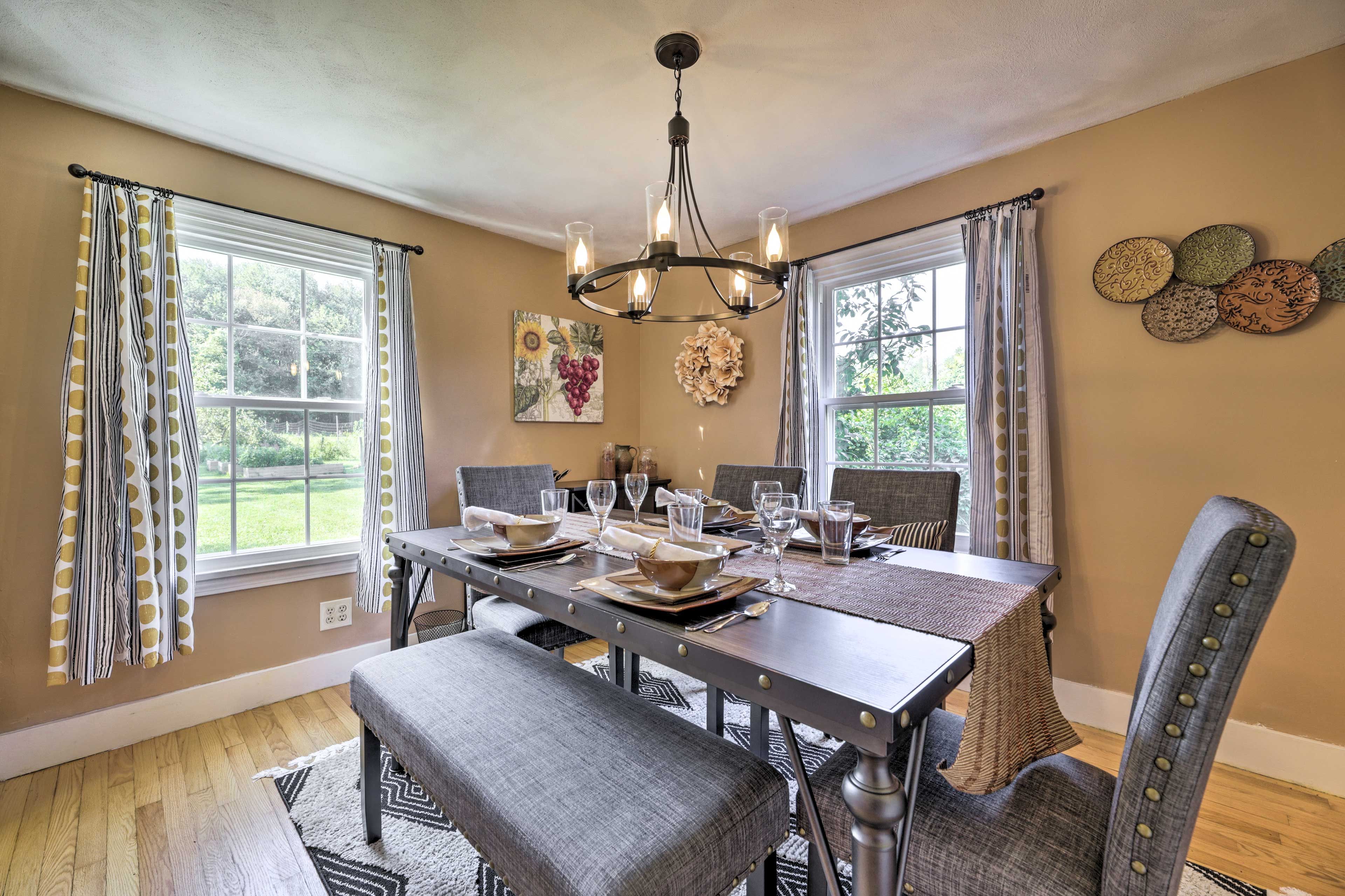 Dining Room | 1st Floor | 3 Stairs Required for Access