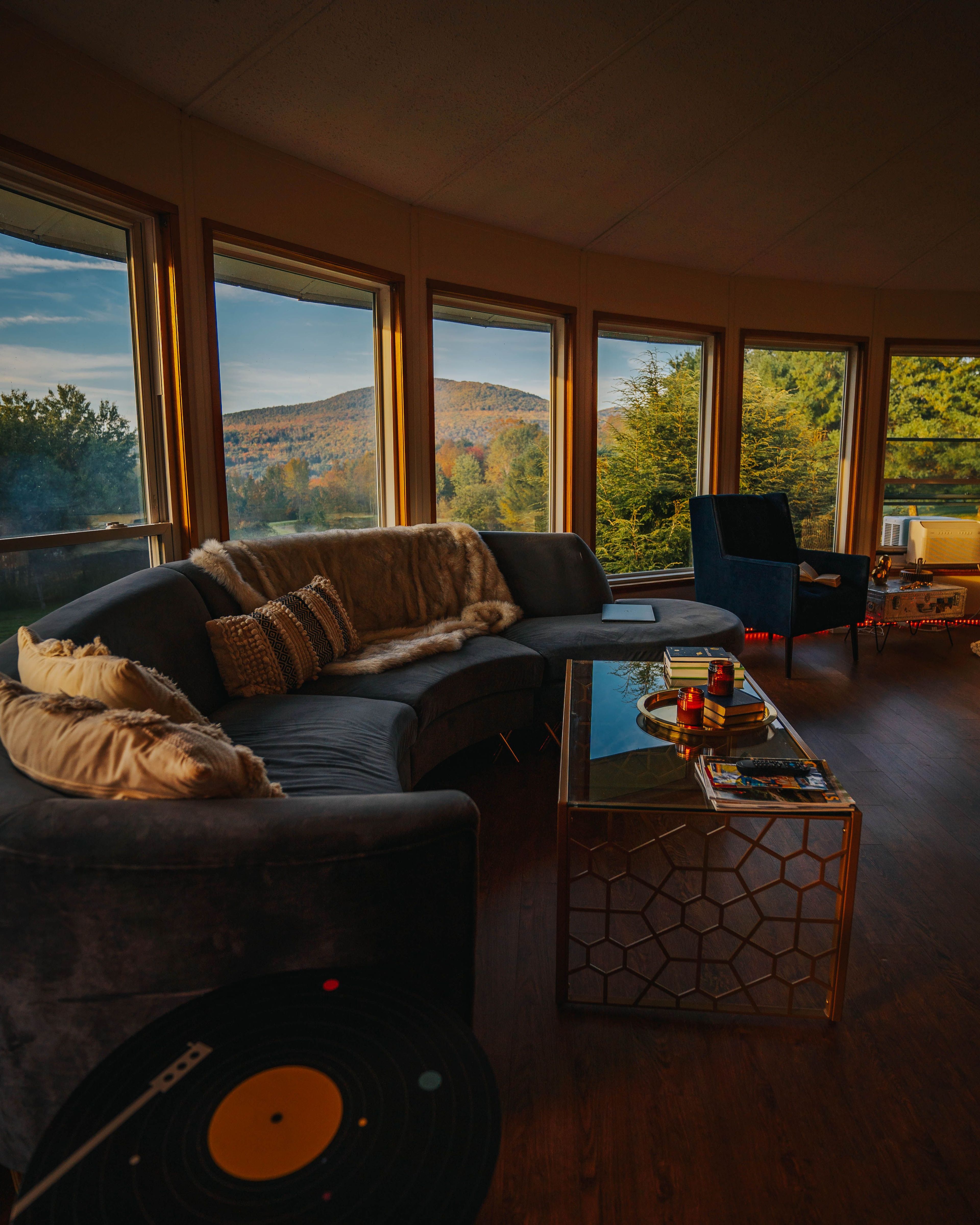 Living Room | Smart TV w/ Cable | Mountain Views