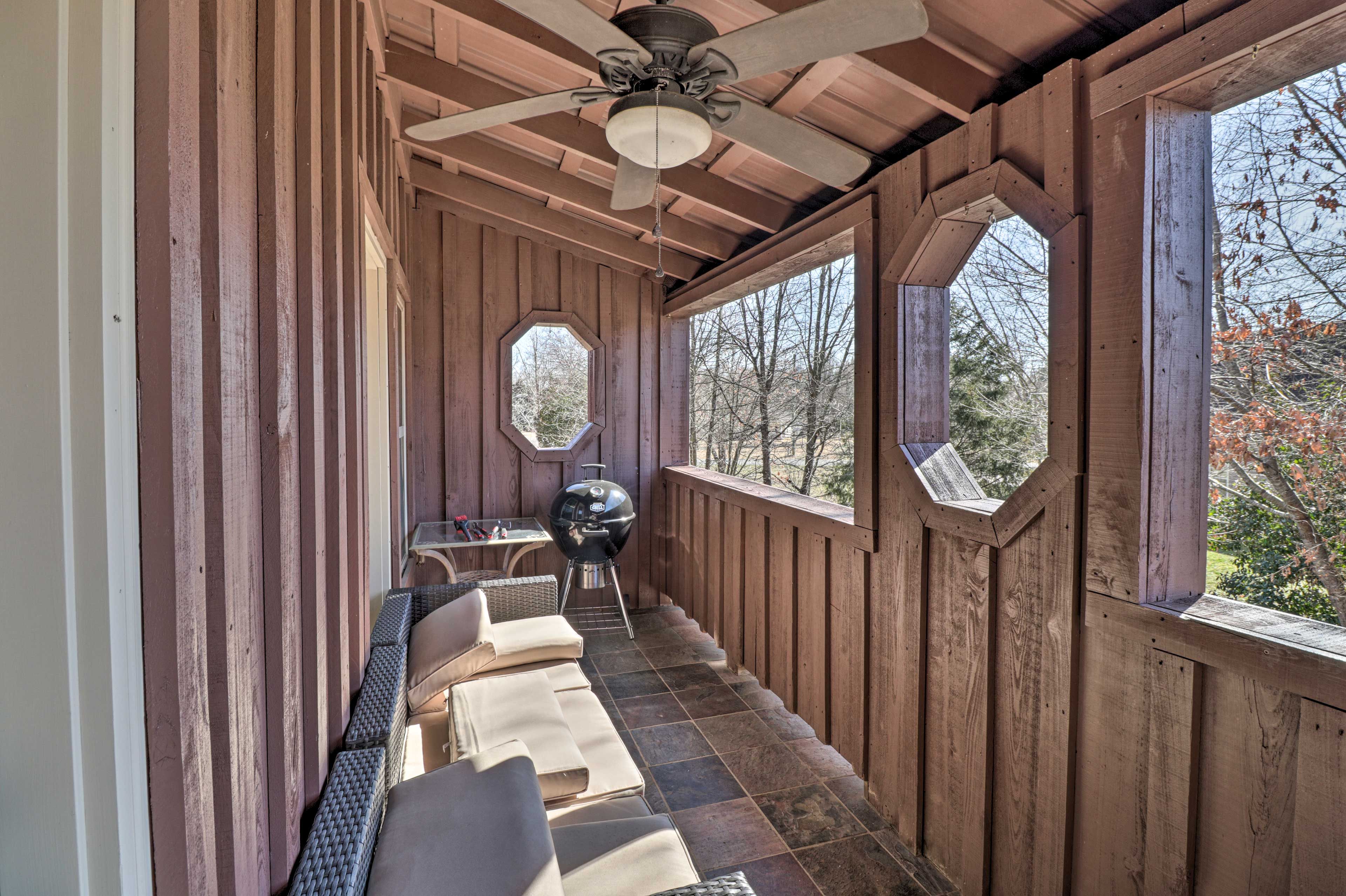 Private Furnished Balcony