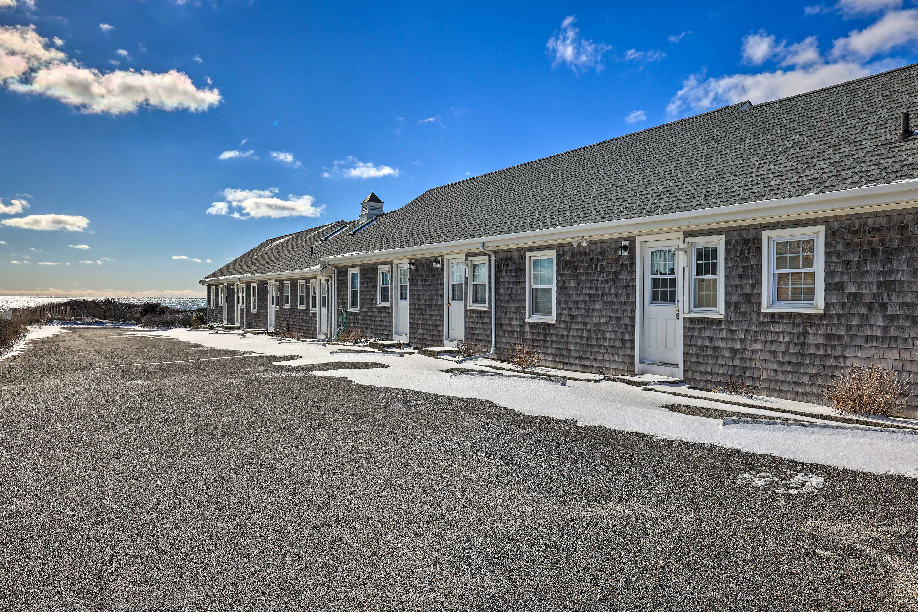 Condo Exterior | Driveway Parking (2 Vehicles)