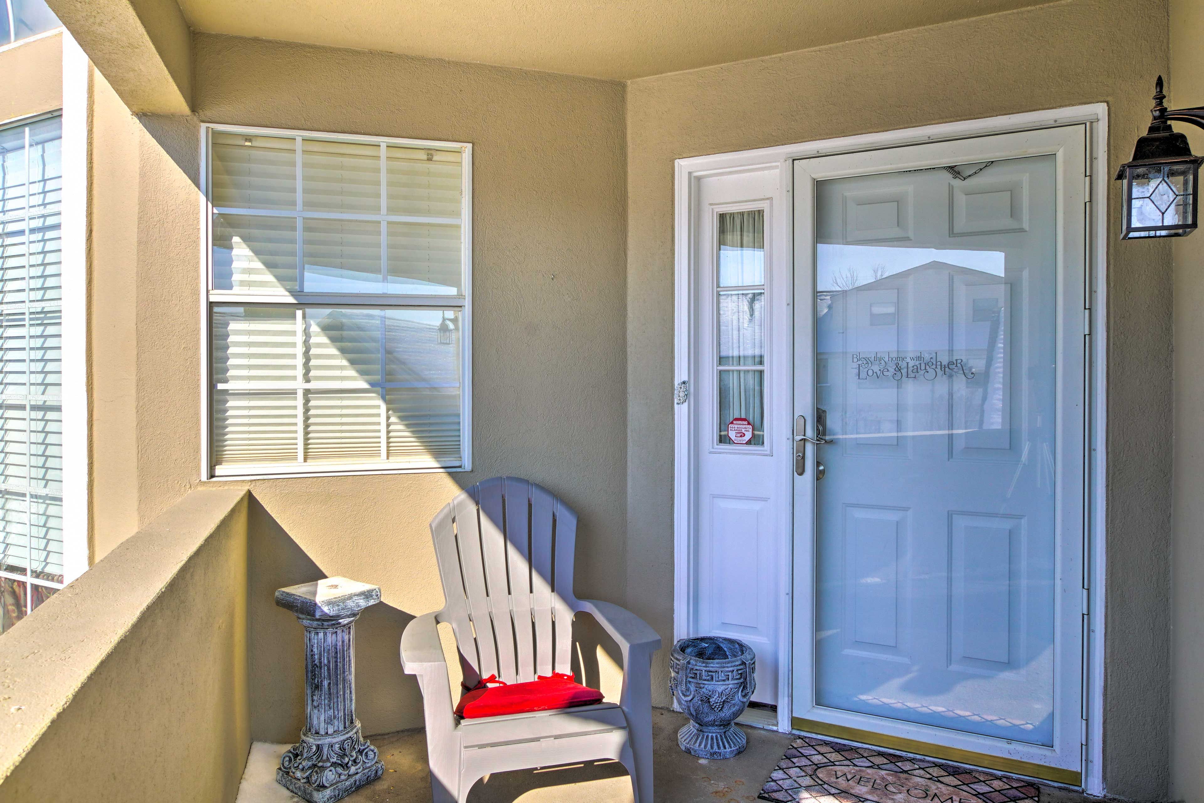 Condo Exterior | Front Door | Stairs Required