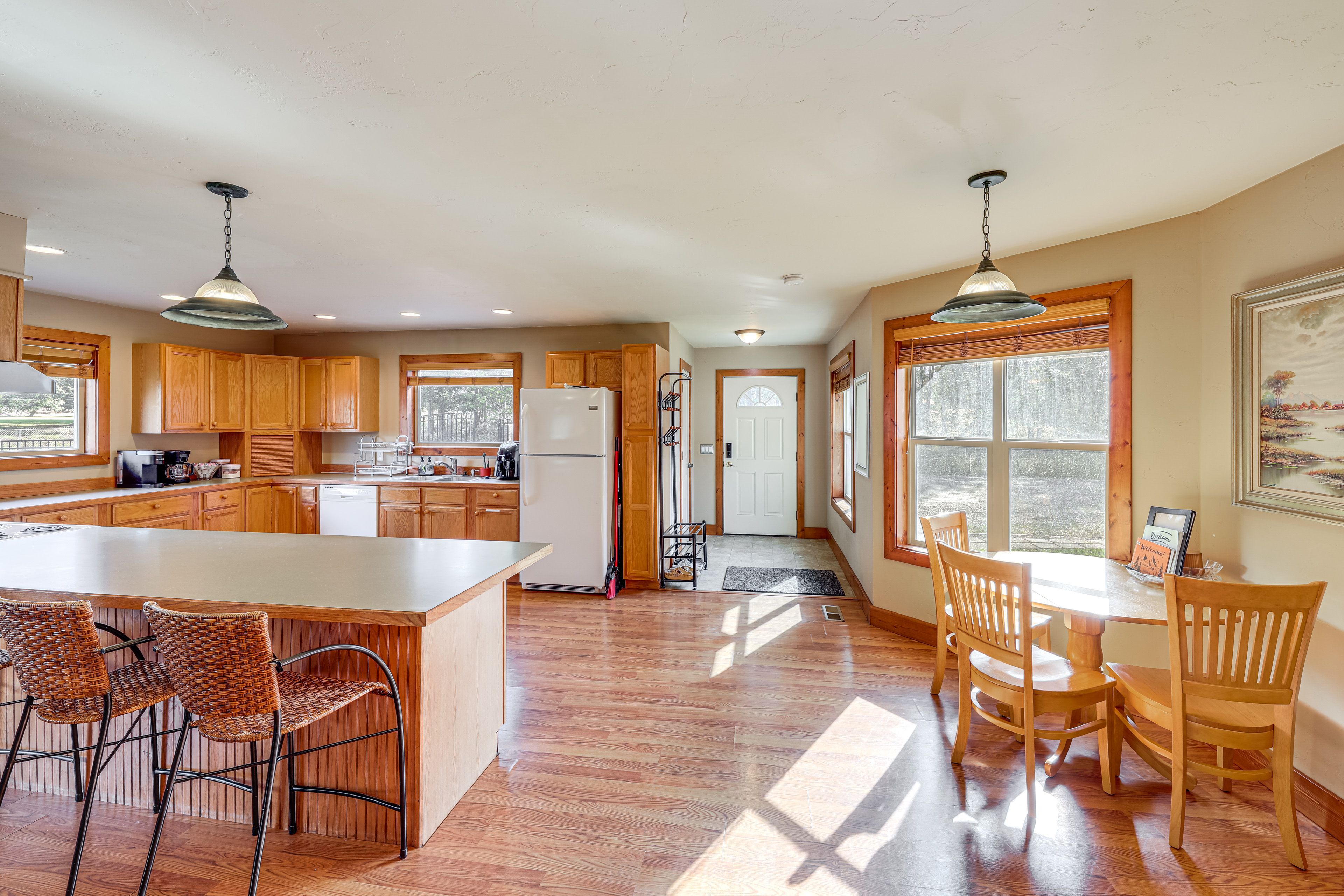 Kitchen & Dining Area | Open Floor Plan | Single-Story Home