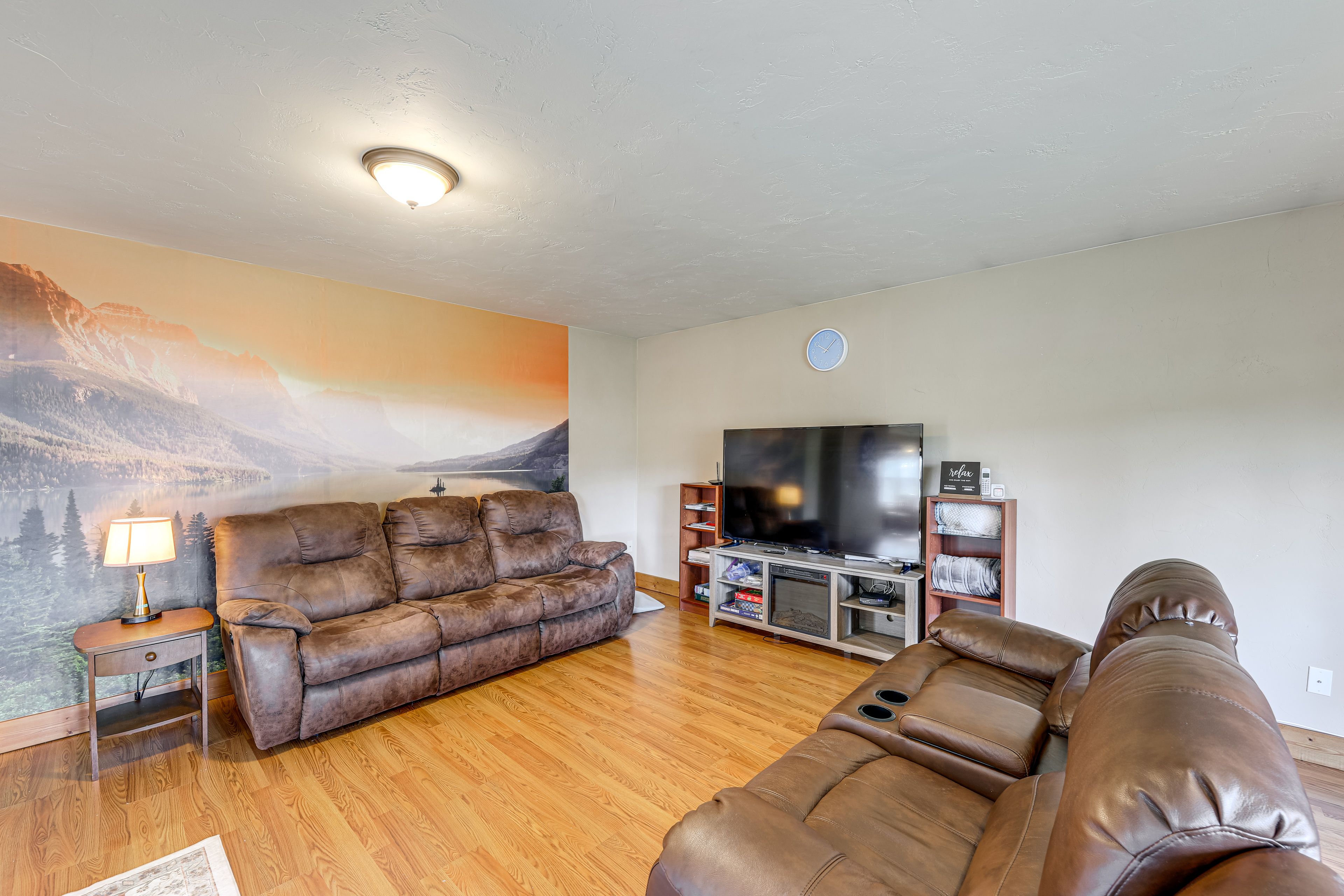 Living Room | TV Area | Electric Fireplace