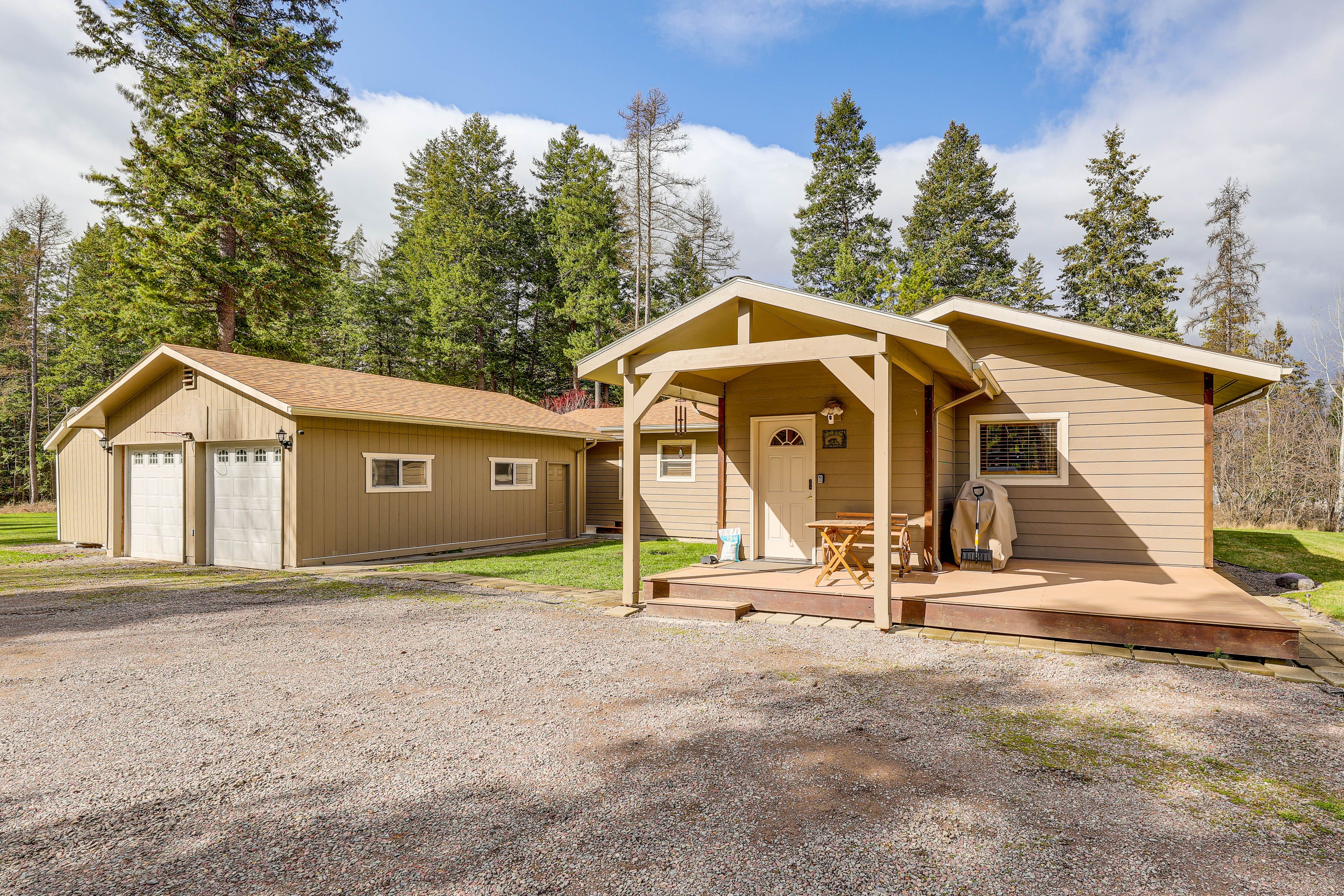 Columbia Falls Vacation Rental | 4BR | 2BA | 1 Story | 2,176 Sq Ft