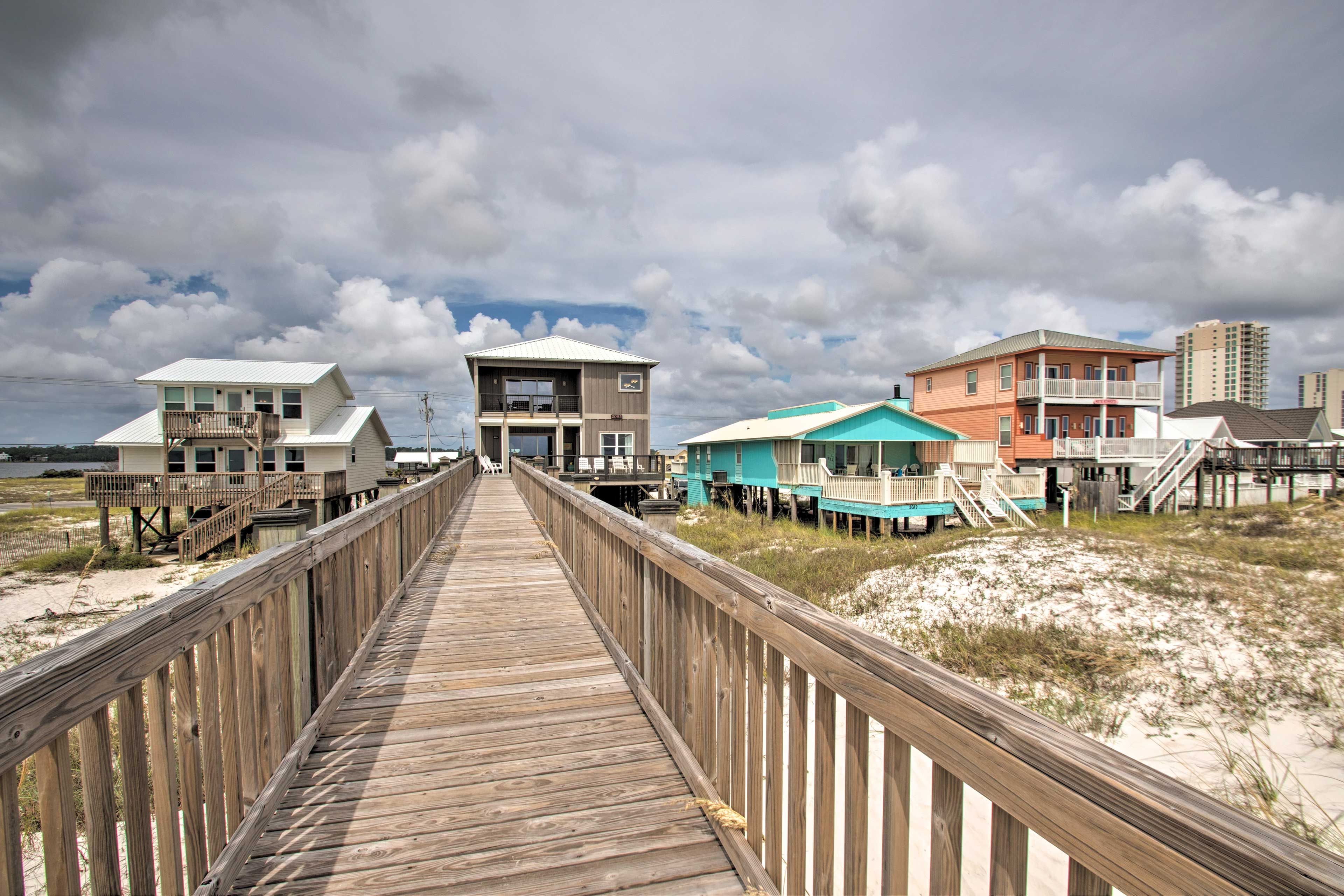 Boardwalk & Home Exterior