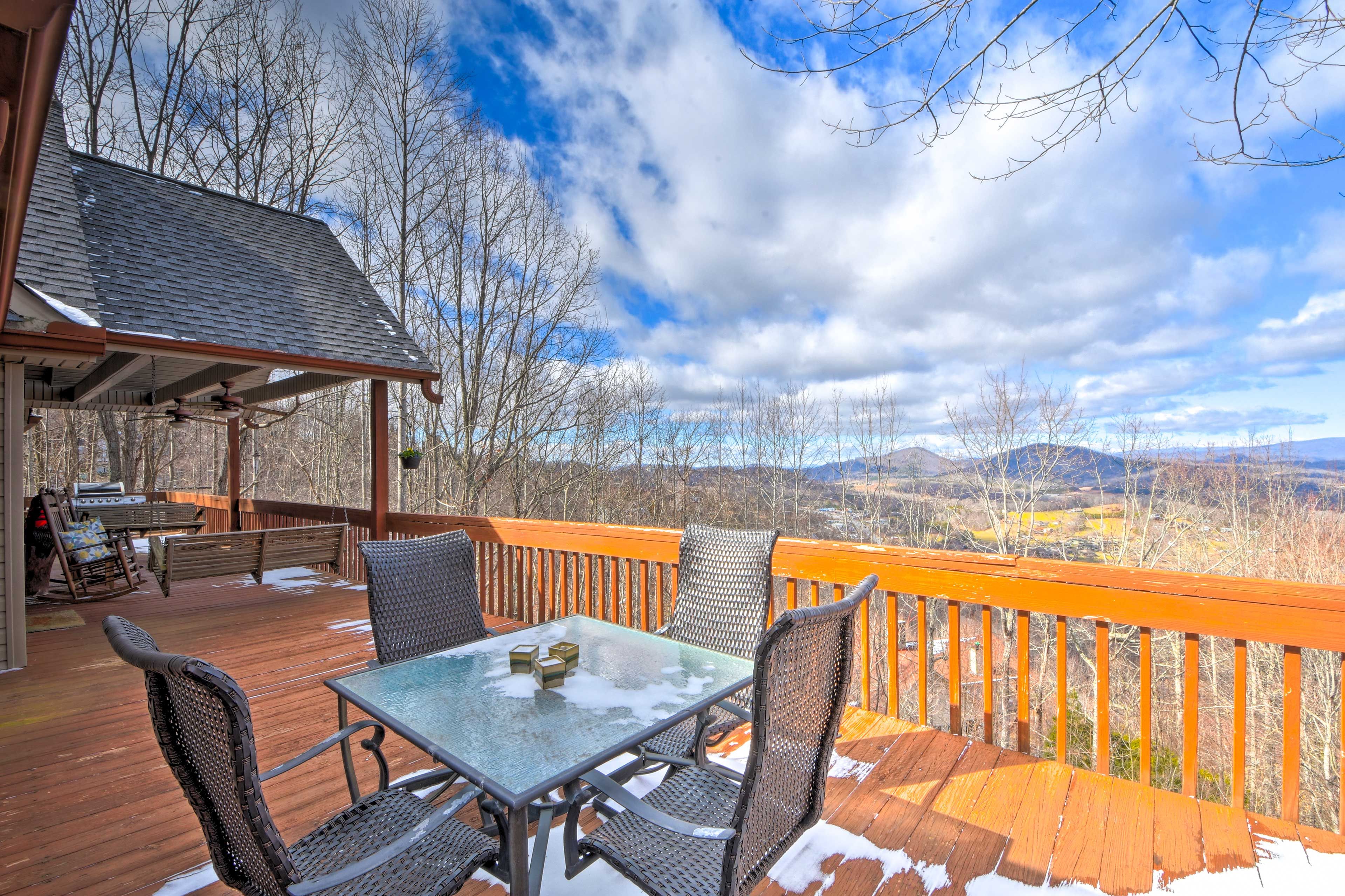 Private Deck | Hot Tub | Scenic Views